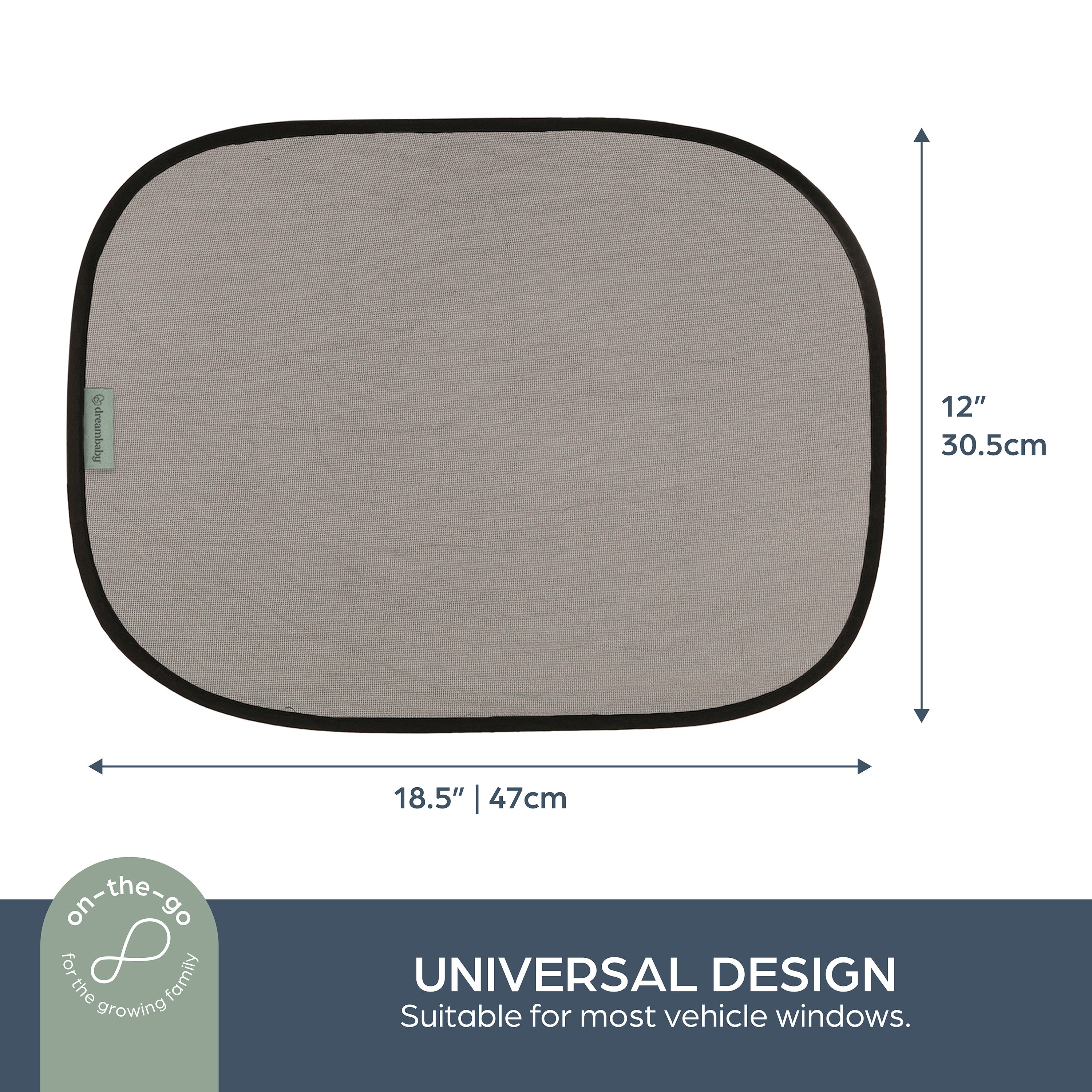 Insta-Cling¨ Car Shades 2 Pack Black