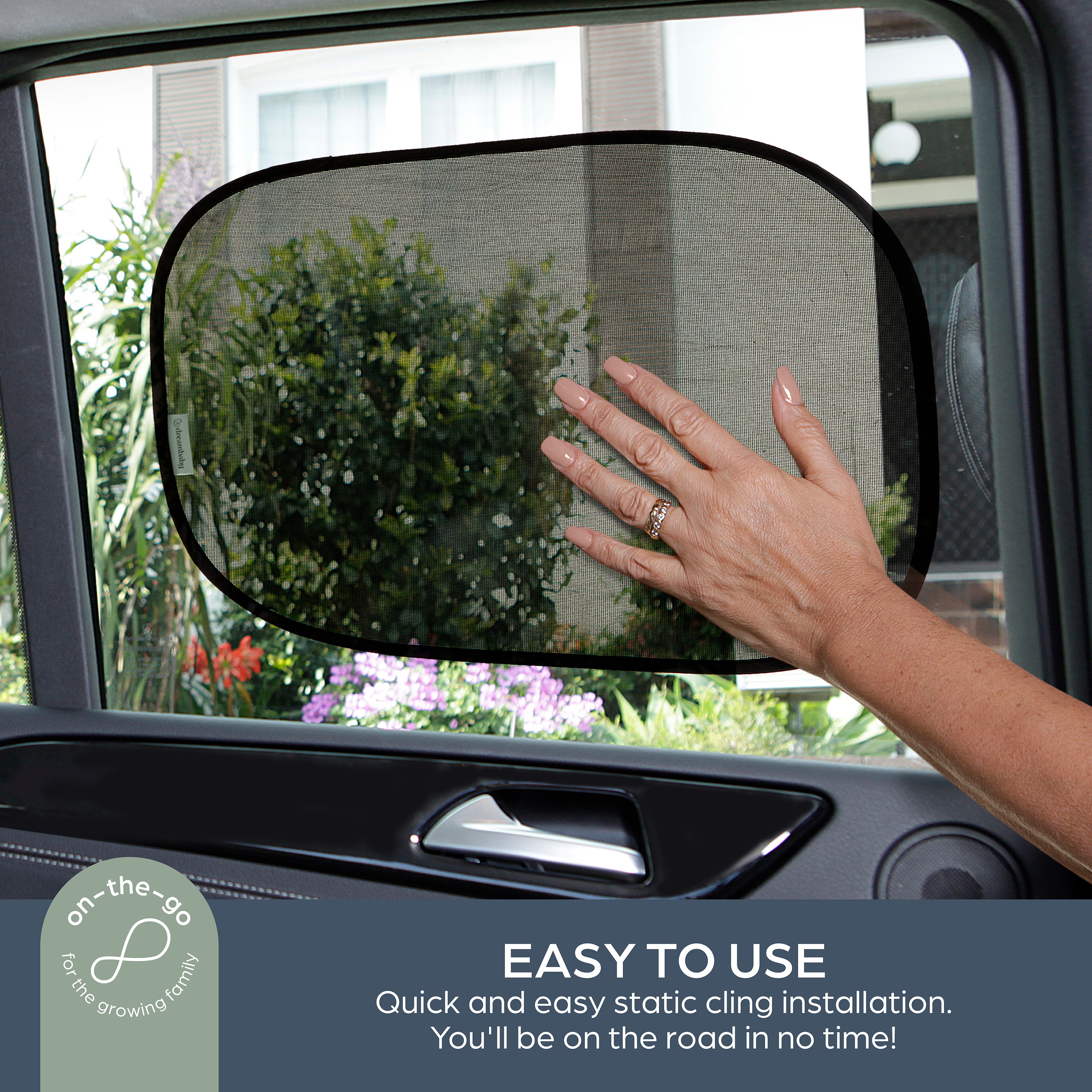 Insta-Cling¨ Car Shades 2 Pack Black