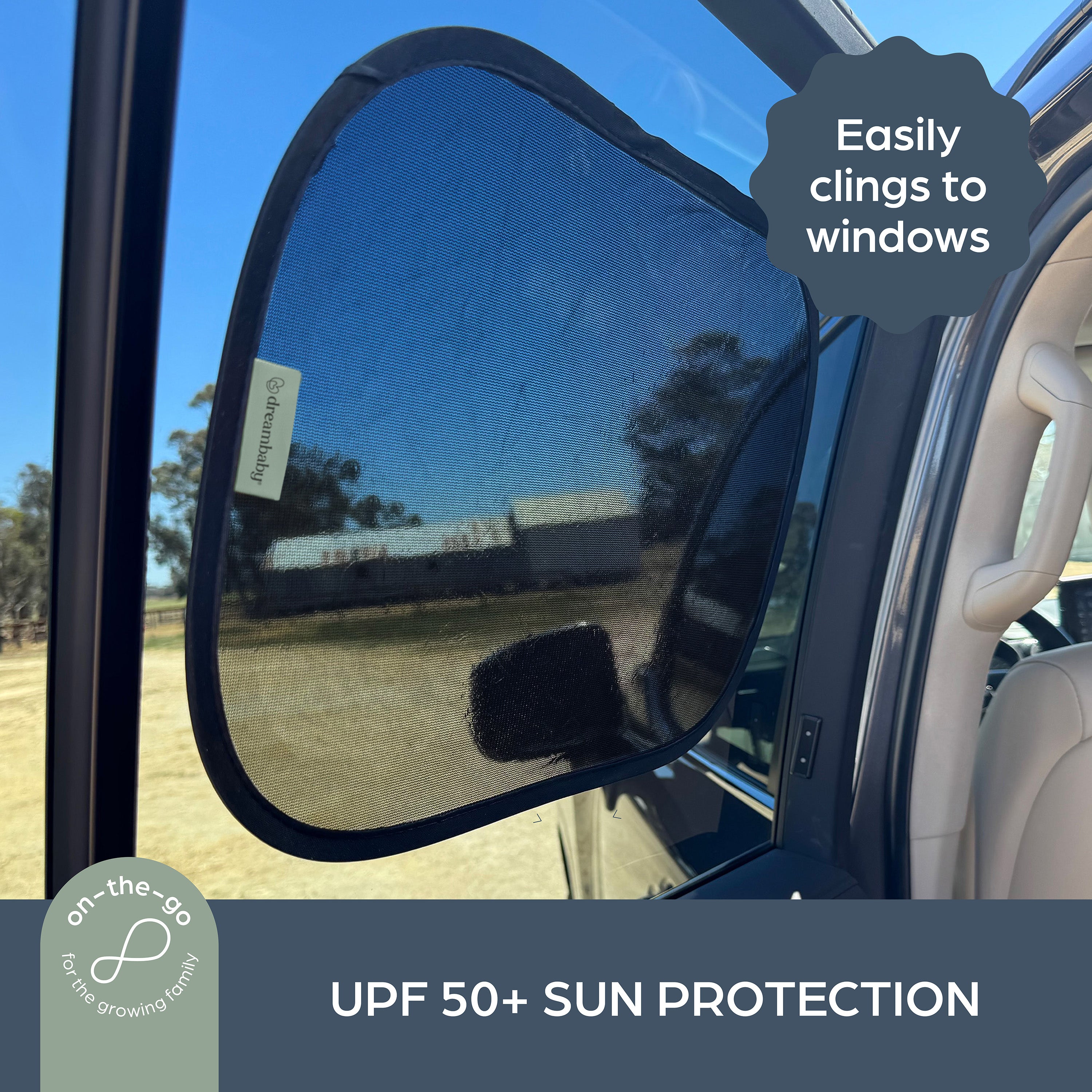 Insta-Cling¨ Car Shades 2 Pack Black