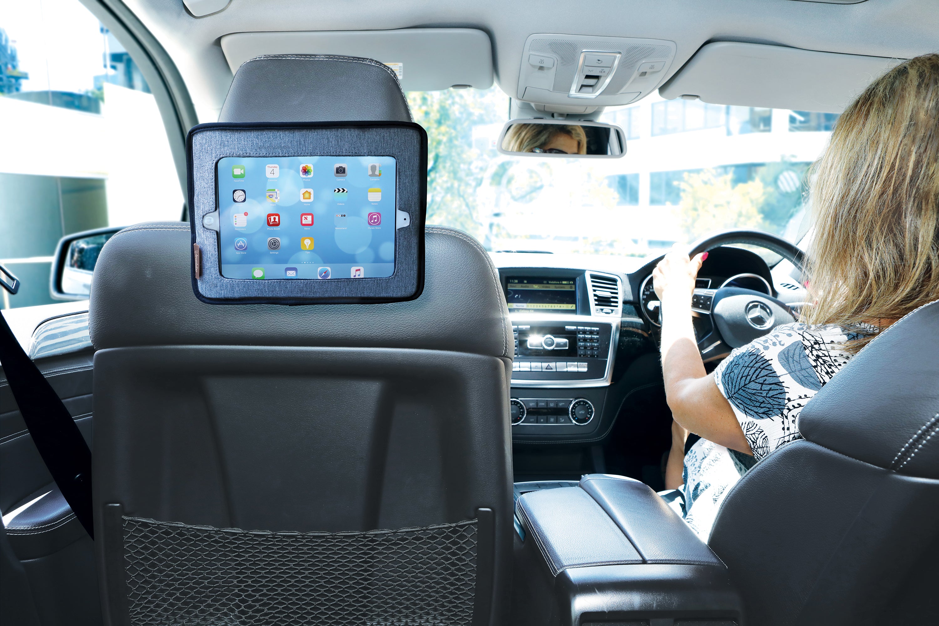 Backseat Mirror With Ipad Holder