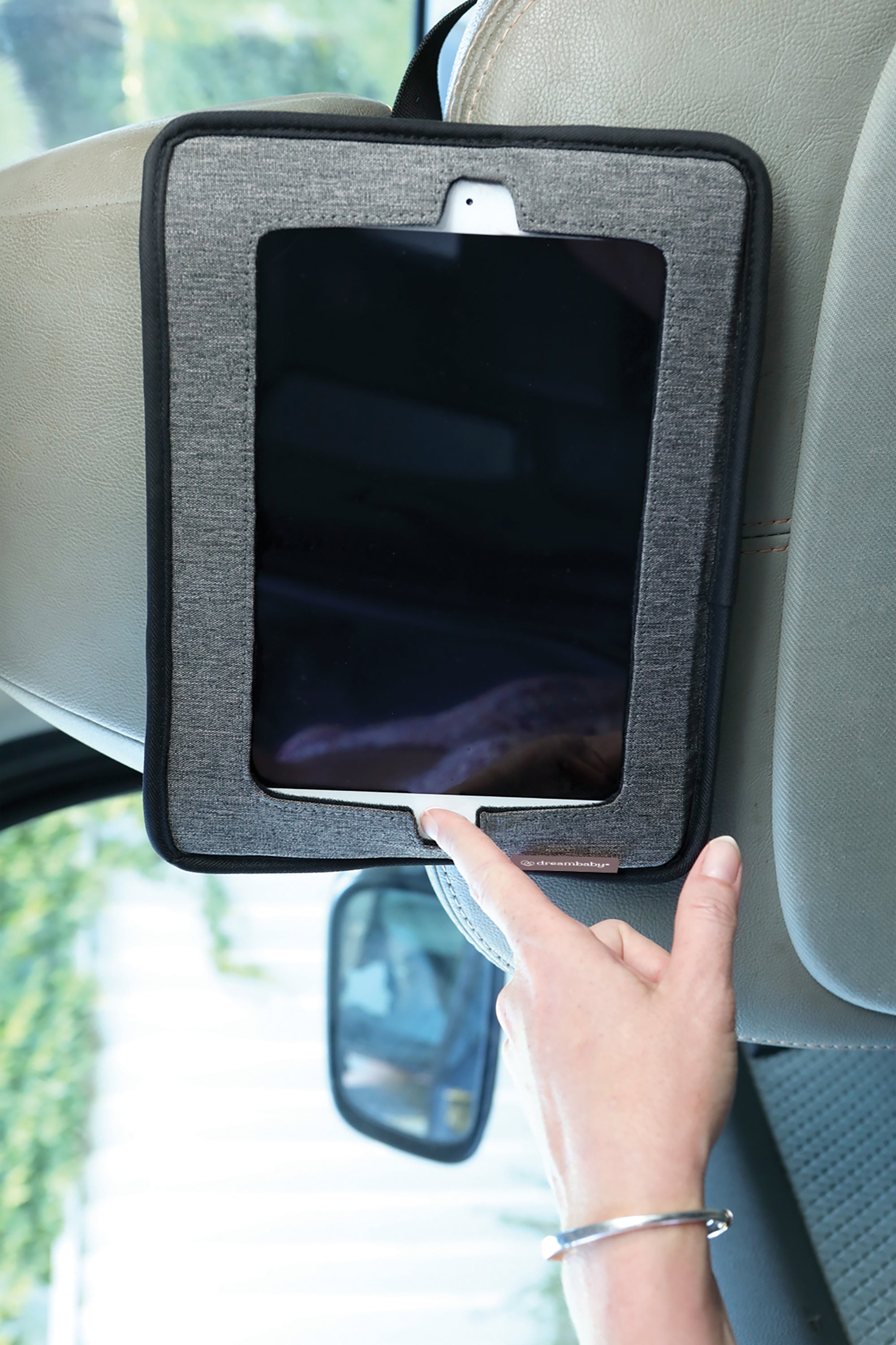 Backseat Mirror With Ipad Holder