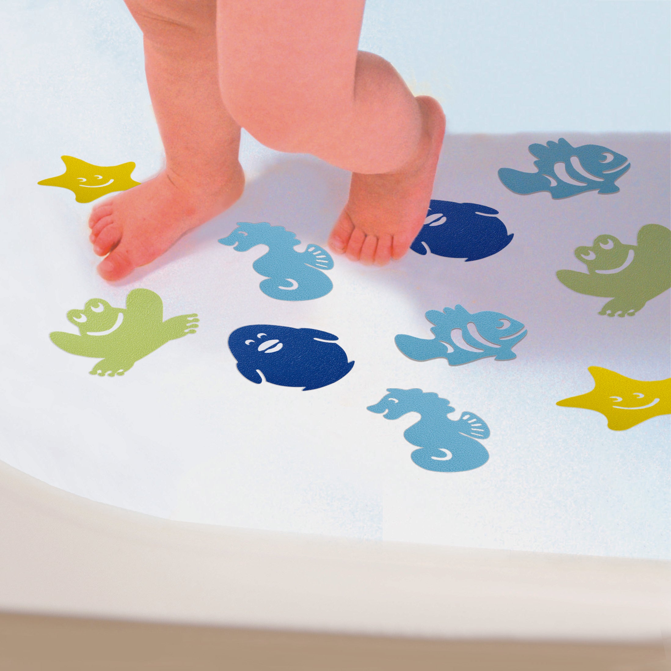 Watch-Your-Step¨ Anti-Slip Bath Mats 10Pk