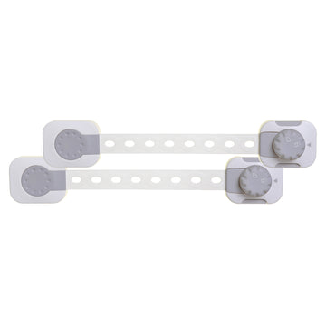 Twist 'N Lock Multi-Purpose Latch 2Pk White/Grey