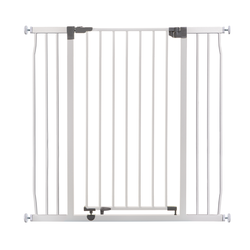 Liberty Extra Tall And Wide 39-42In Easy Close Metal Baby Gate - White