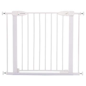 Boston Magnetic Auto-Close Security Gate - White Fits with 2 X 7cm Extensions