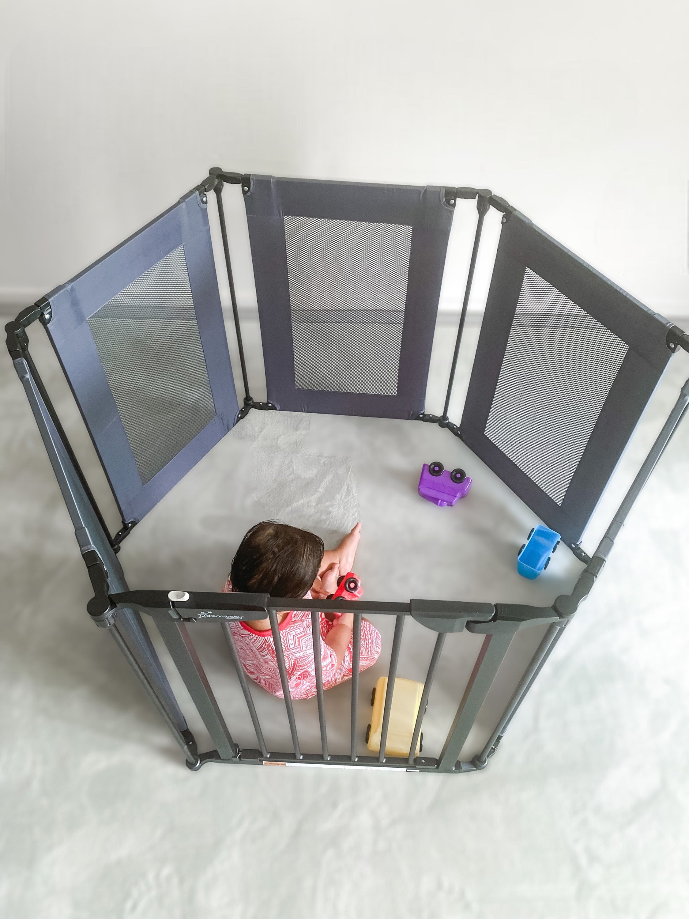 Brooklyn Converta® Play-Pen Gate with Mesh Sides and EZ-Check® Indicator