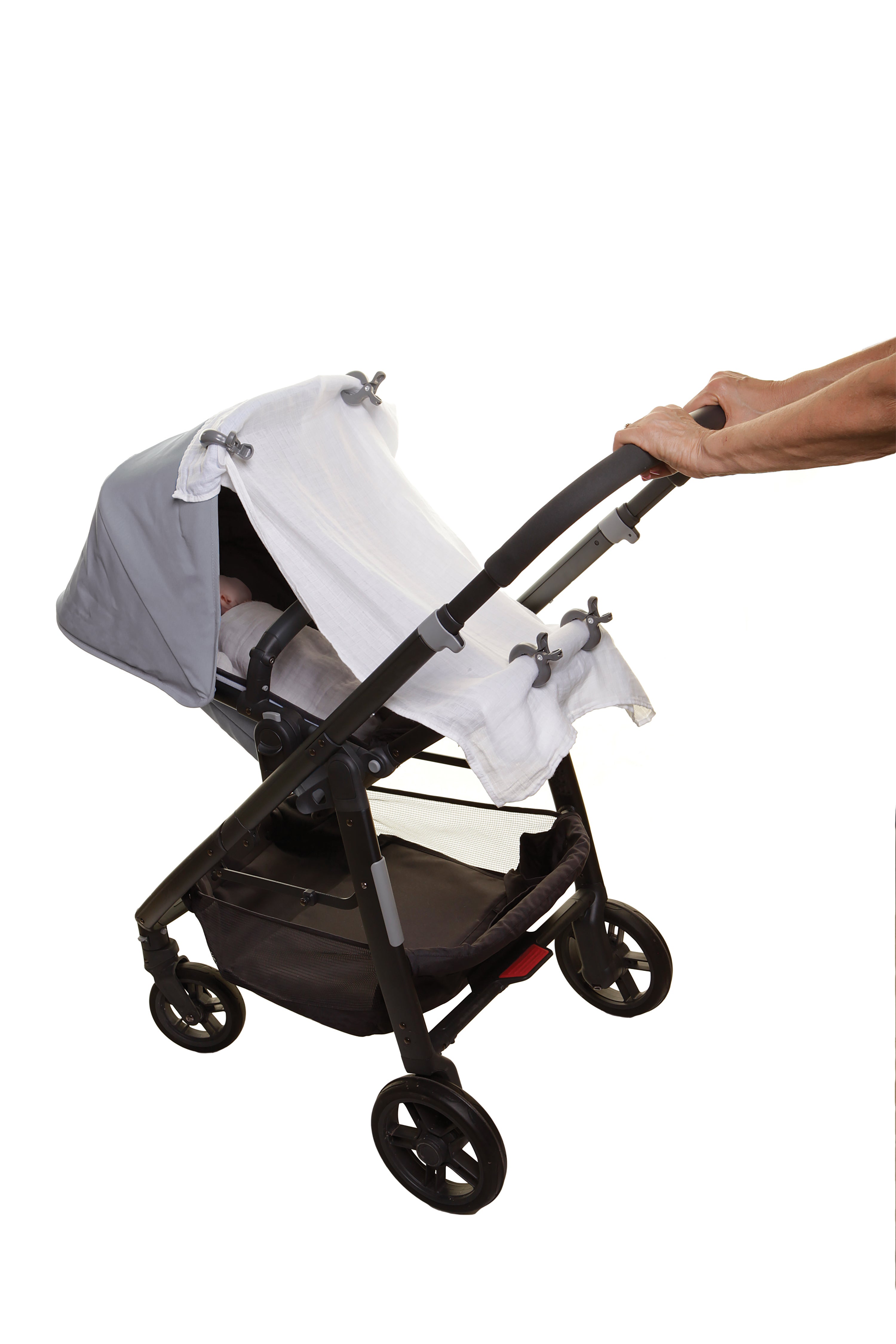 Strollerbuddy¨ Stroller Clips 4 Pack - Grey