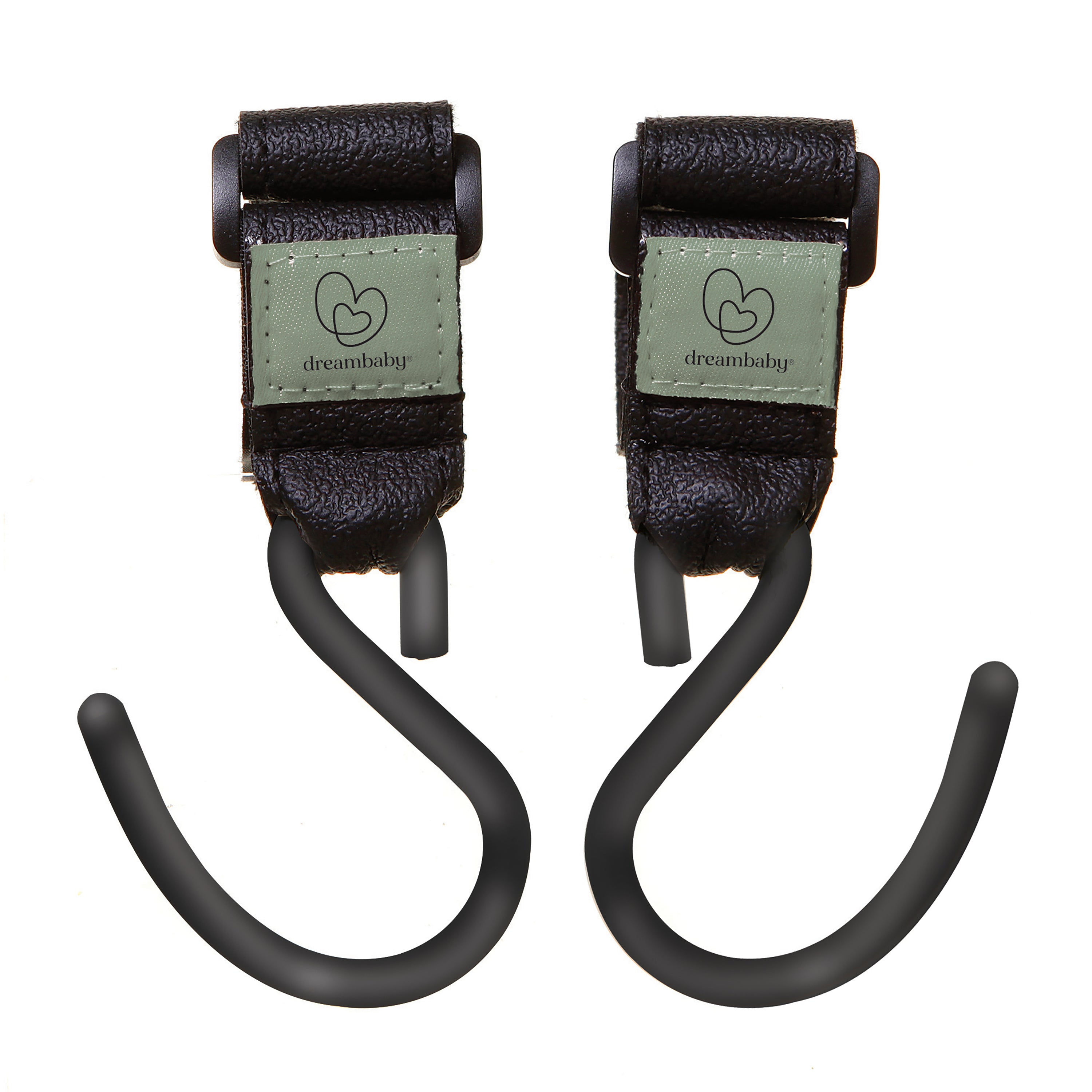Strollerbuddy¨ Ezy-Fit Stroller Hooks 2 Pack - Black