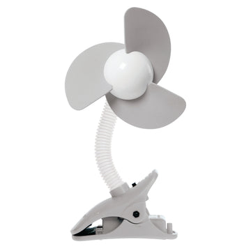 Ezy-Fit Clip-On Fan, Black With Grey