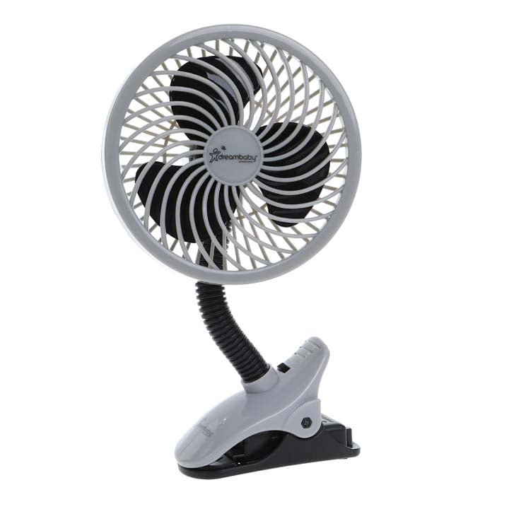 Ezy-Fit Deluxe Clip-On Fan - Black & Grey Boxed