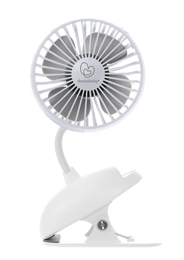 USB Rechargeable Clip-On Fan - Grey