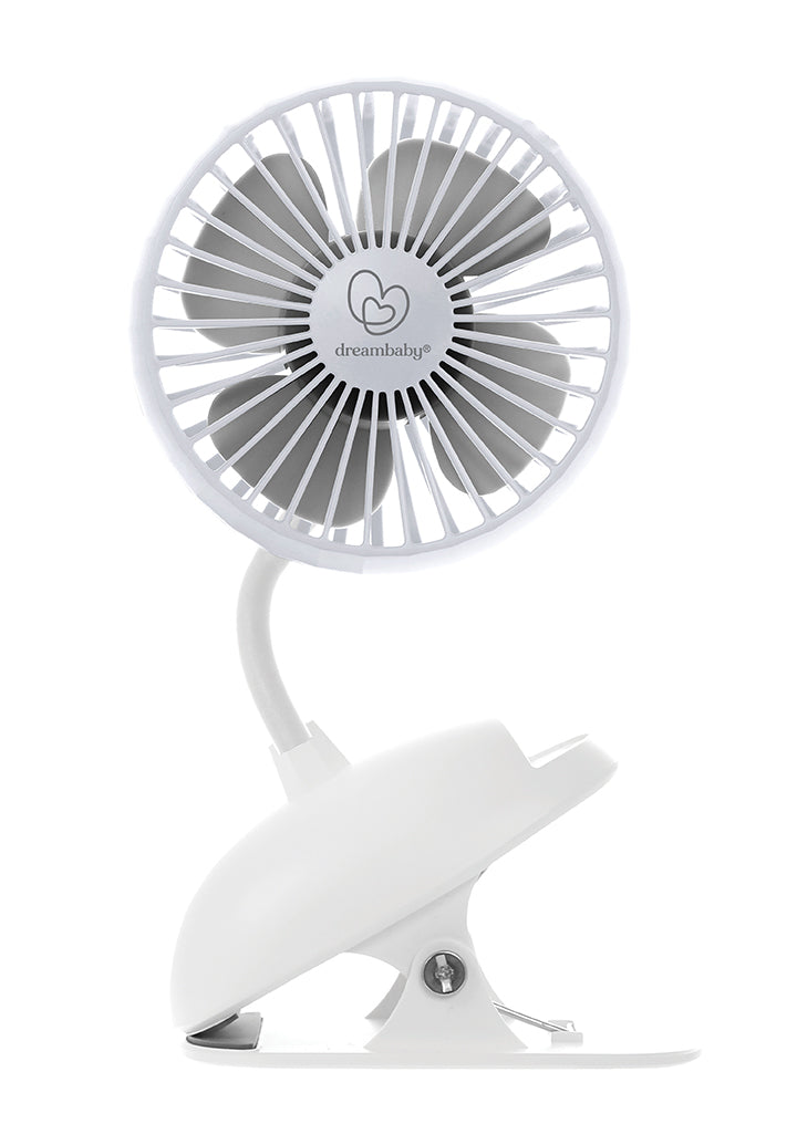 USB Rechargeable Clip-On Fan - Grey