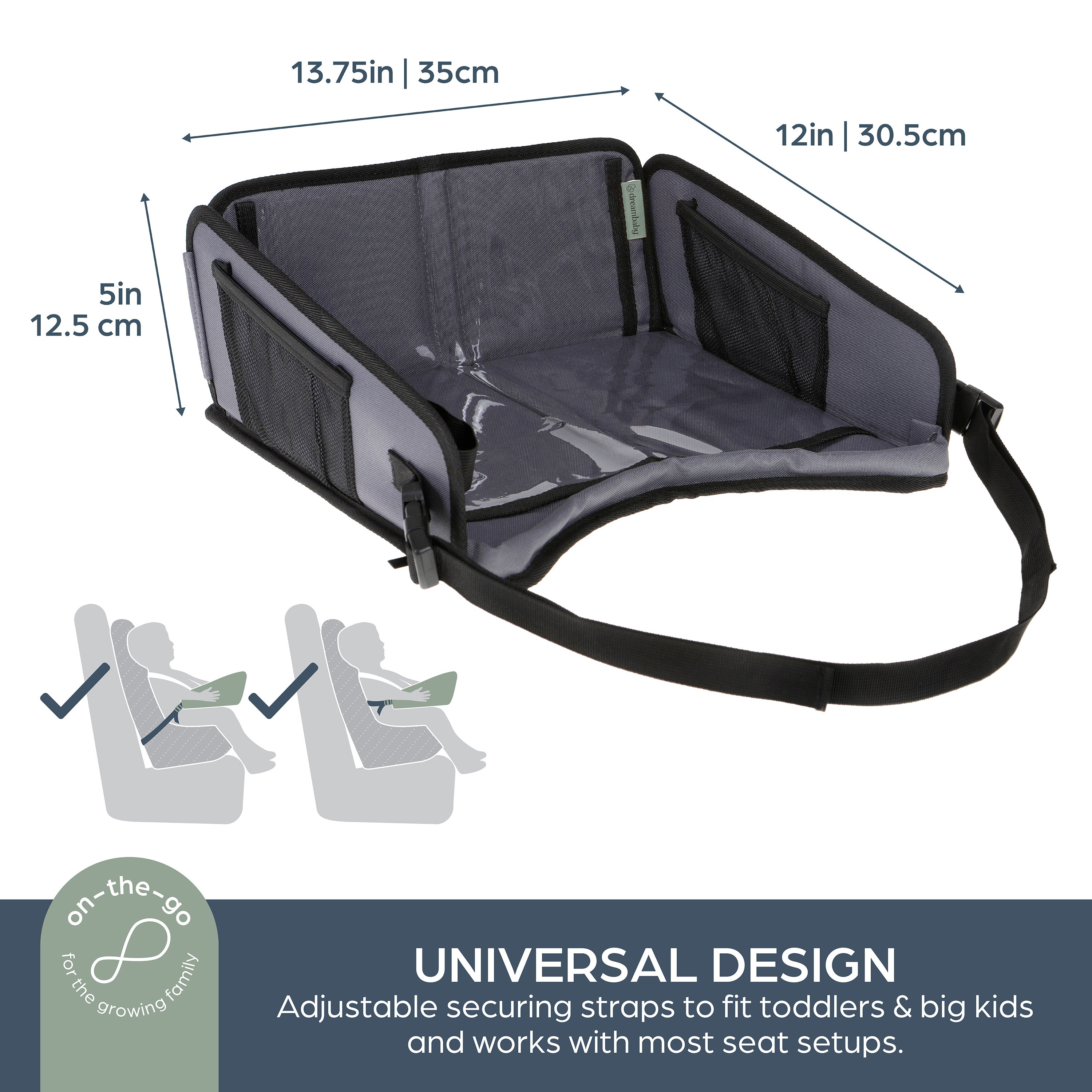 Ezy-Tote™ Travel Tray With Tablet Holder