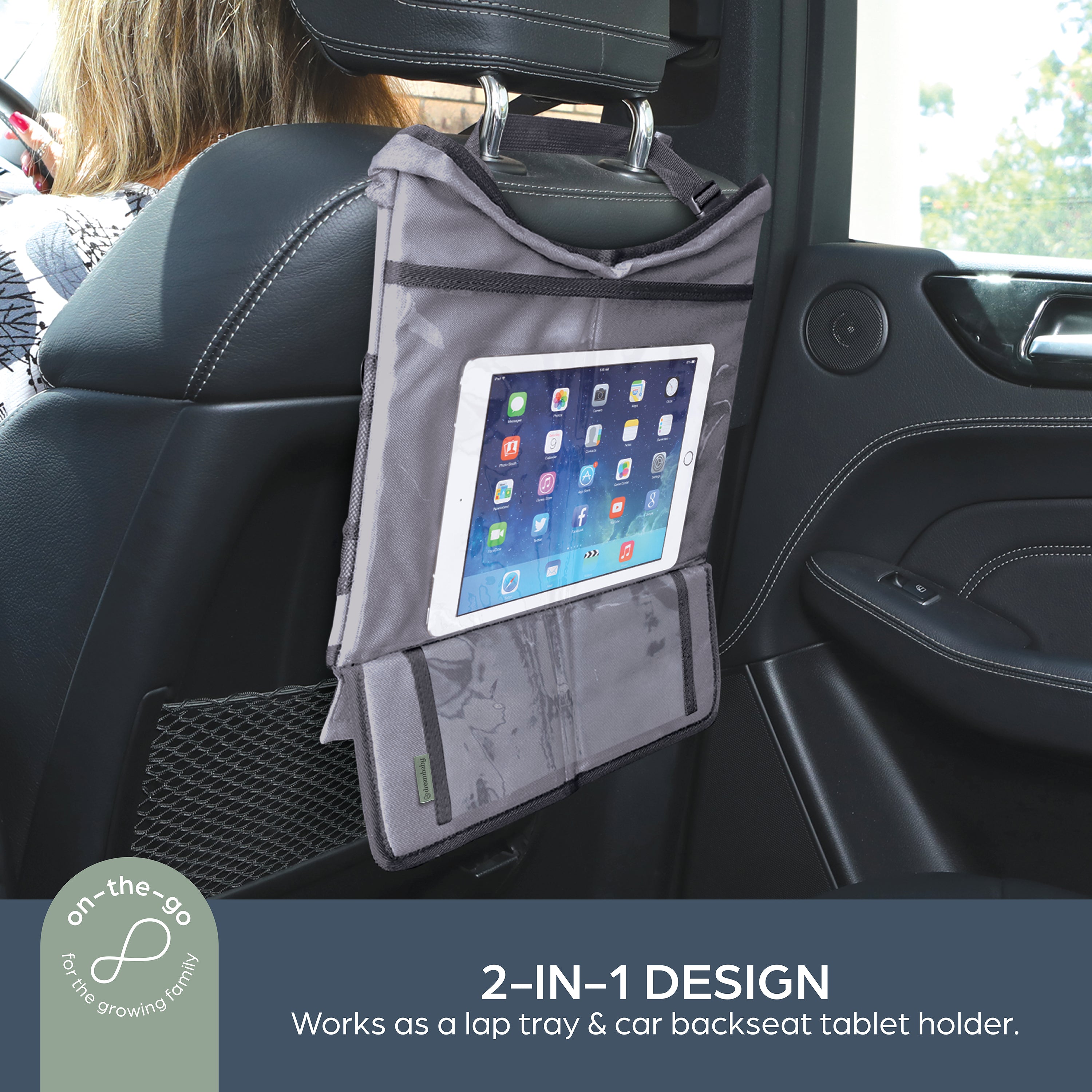 Ezy-Tote™ Travel Tray With Tablet Holder