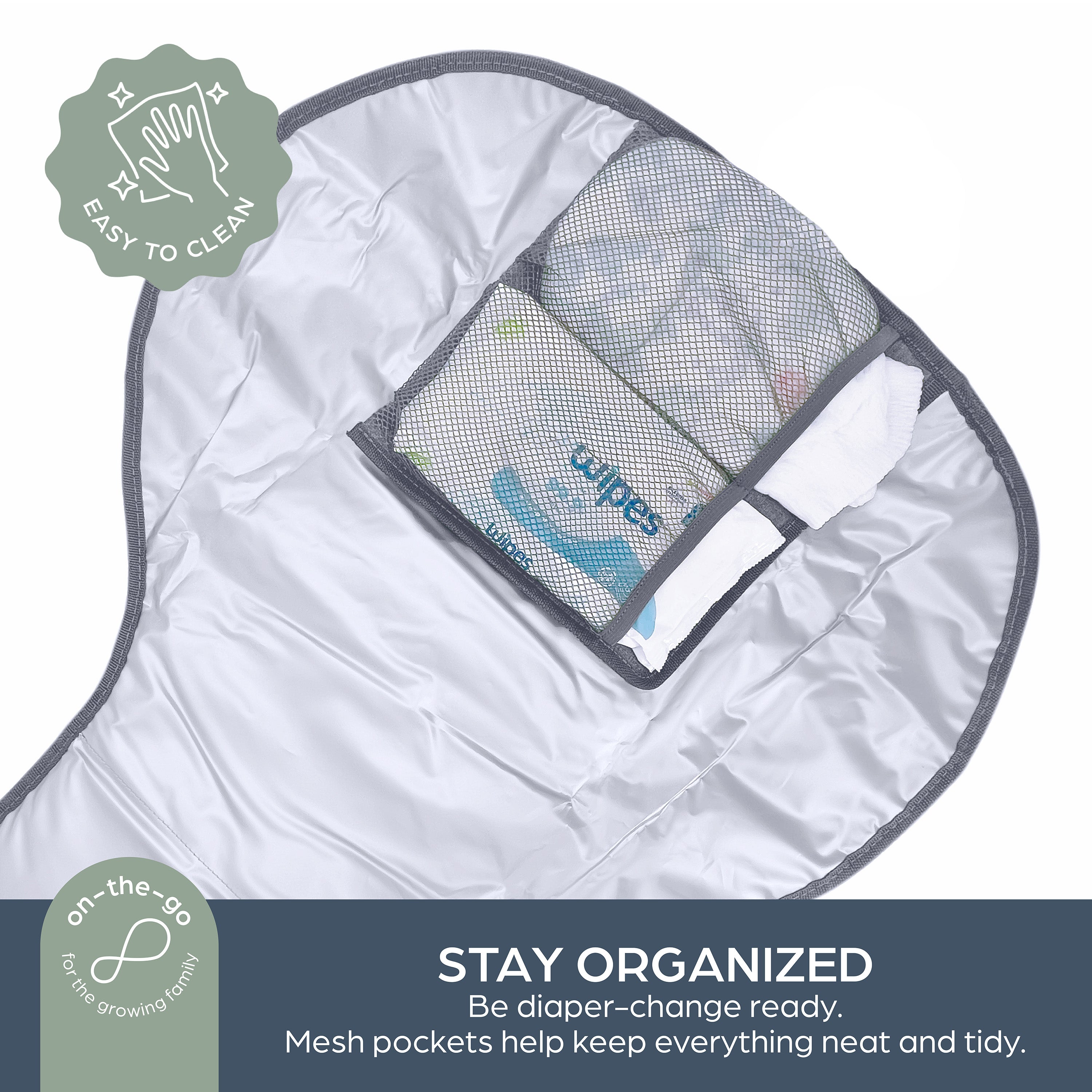 Fold & Go Change Mat - Charcoal