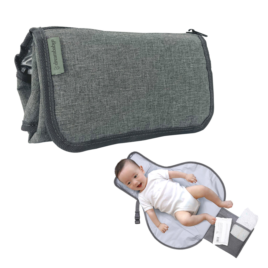 Fold & Go Change Mat - Charcoal
