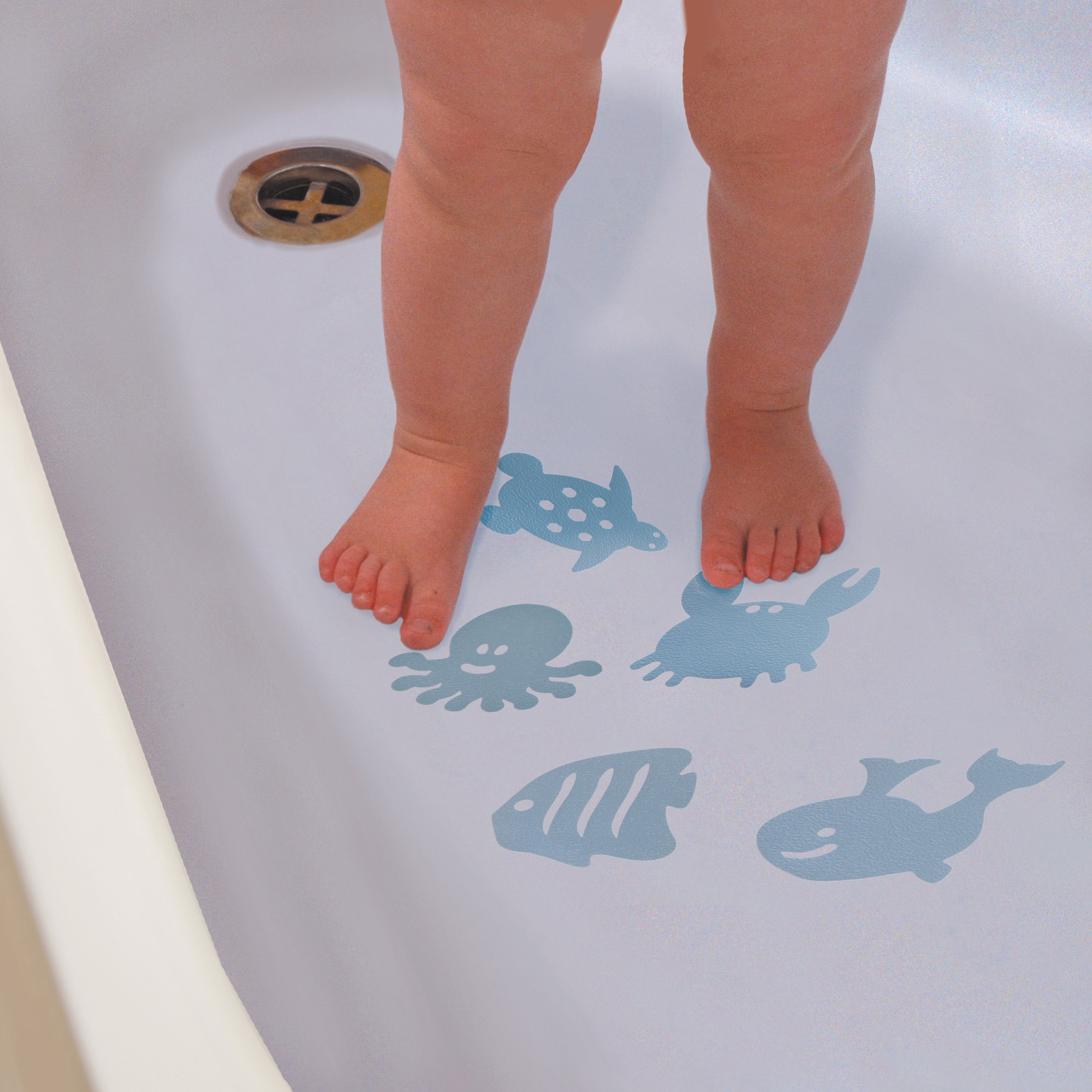 Watch-Your-Step¨ Heat Alert Anti-Slip Bath Mats 10Pk
