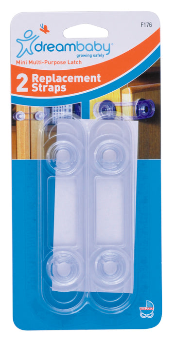 Mini Multi-Purpose Latches Replacement Strap 2 Pack