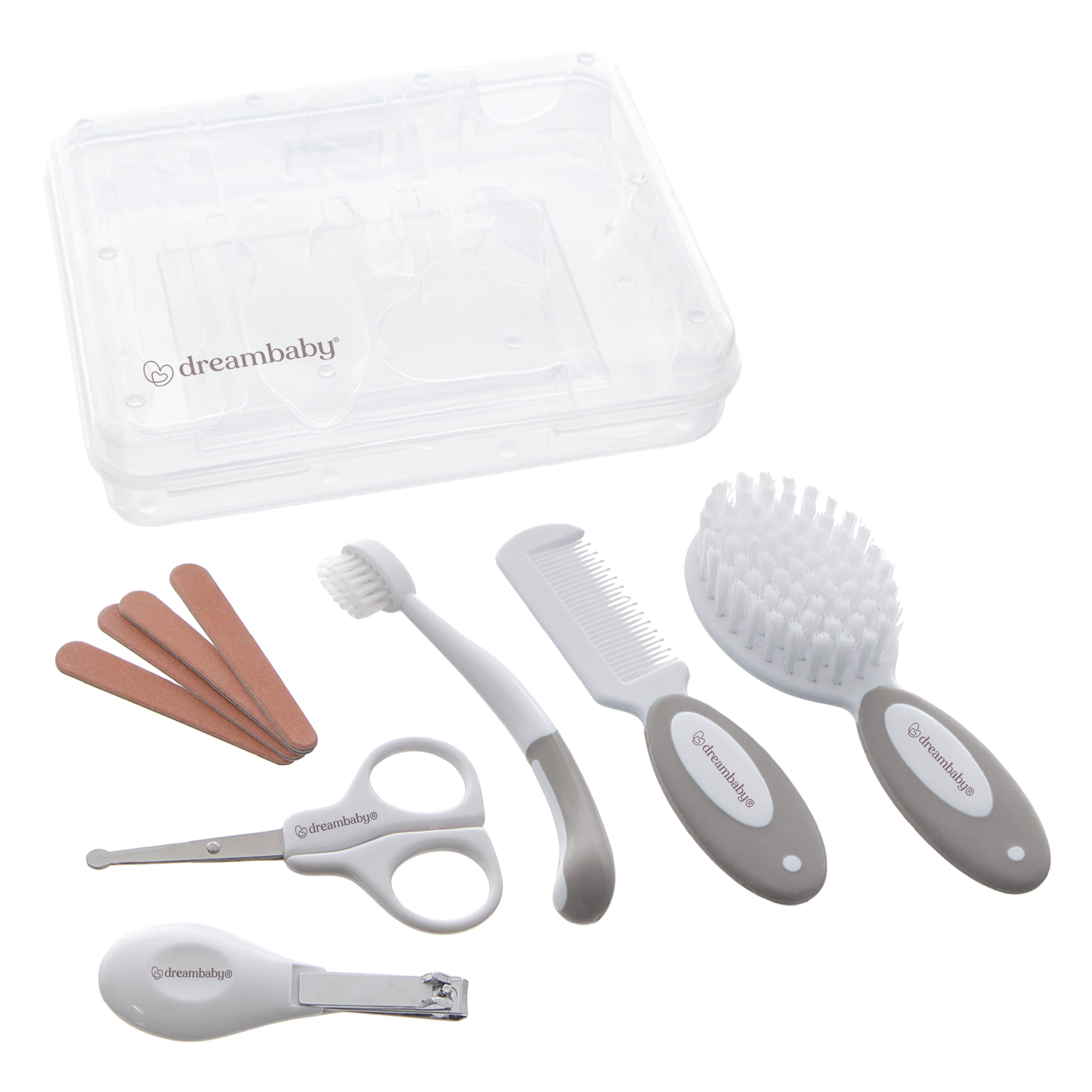 10 Pc Essential Grooming Kit Grey