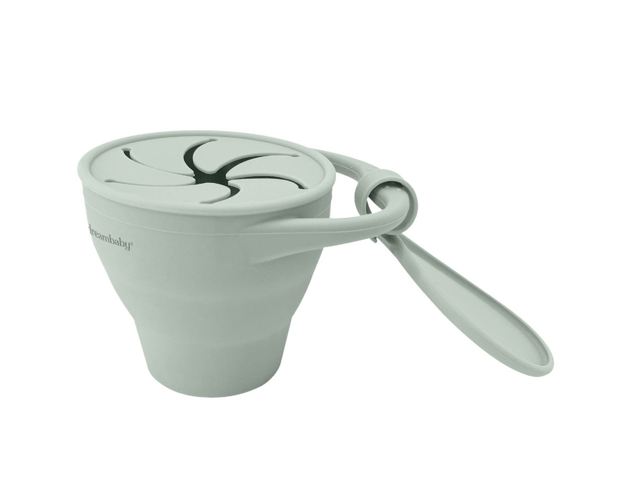 Silicone Pop-Up Snack Cup Seafoam