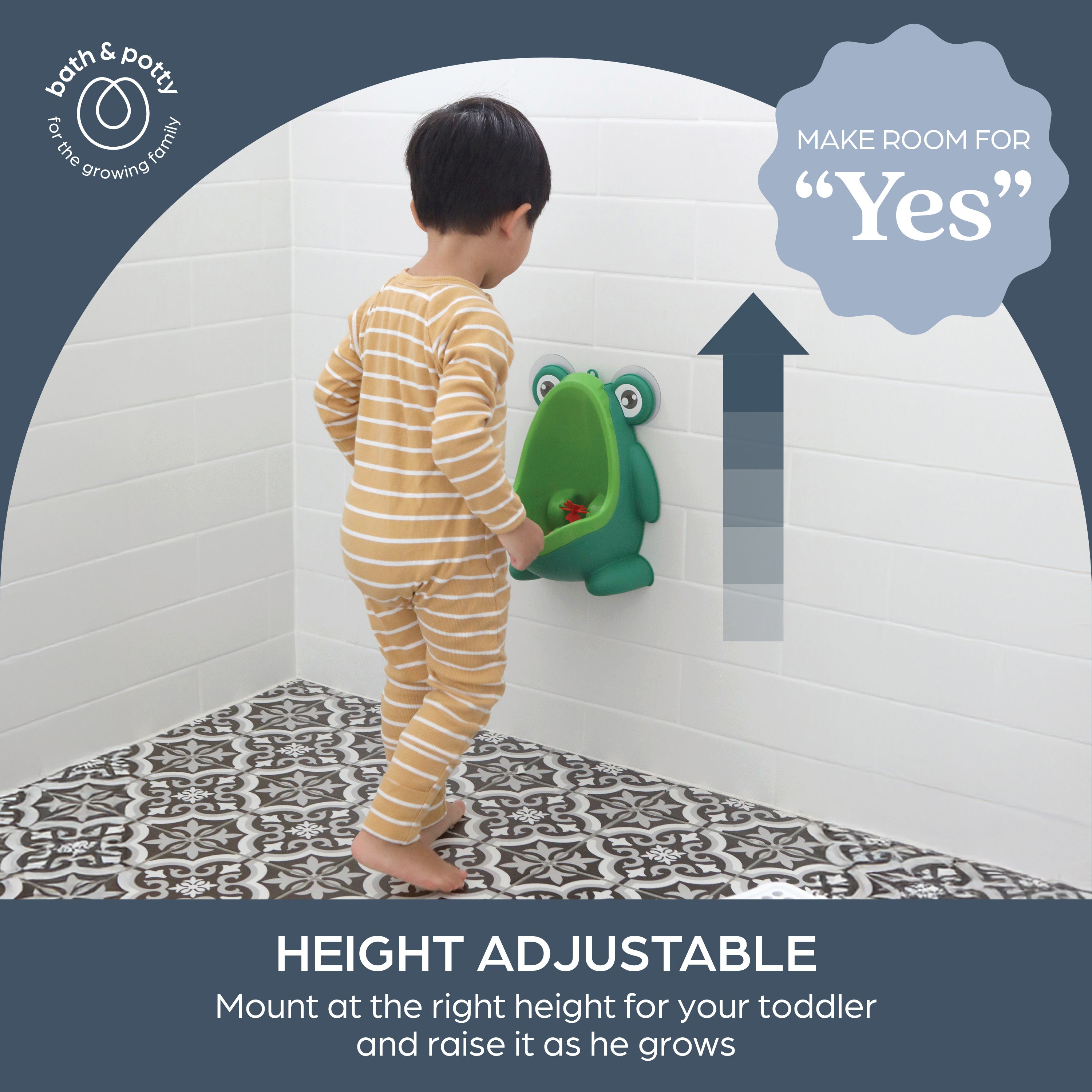 Pee-Pod Urinal with Spinning Target