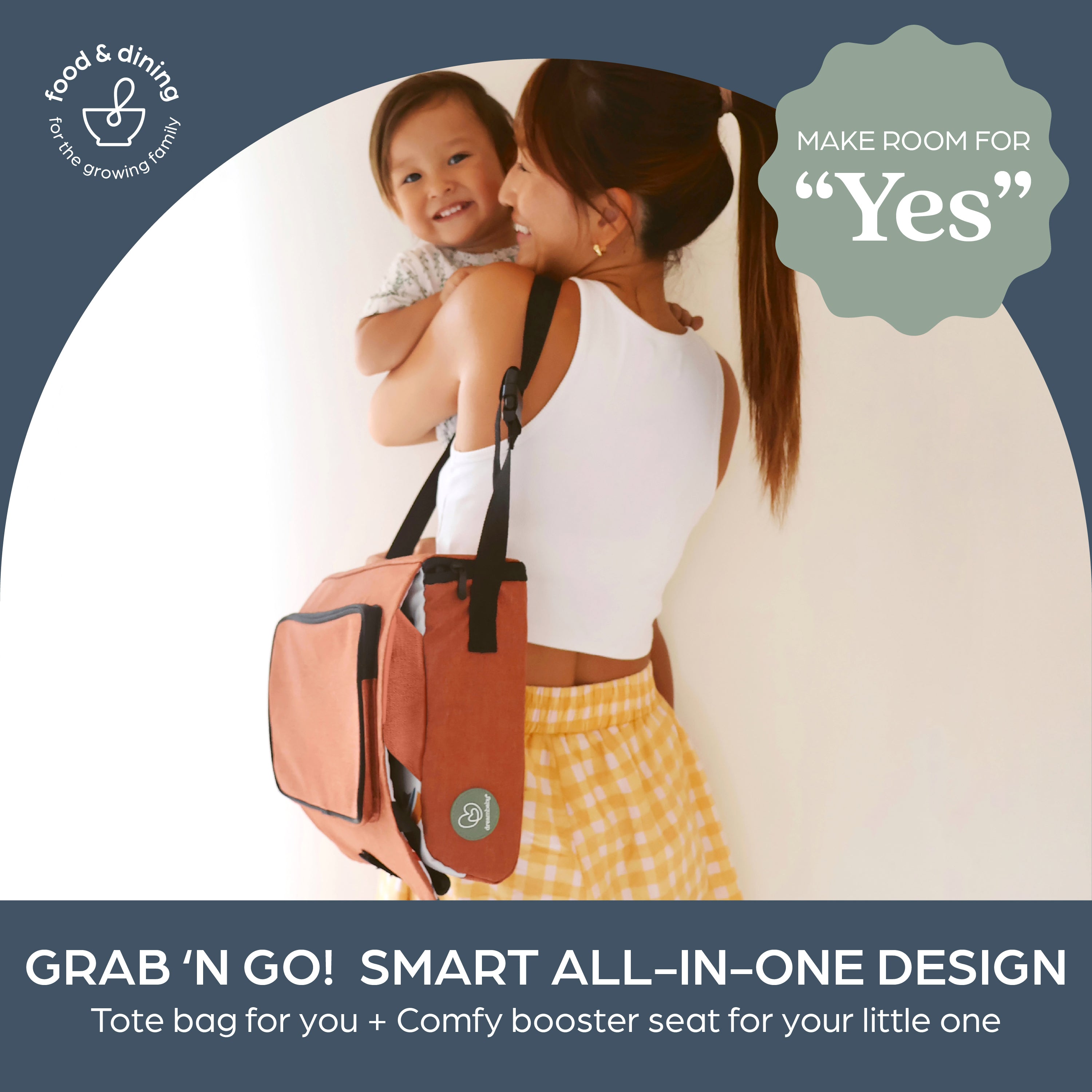 Grab N Go Booster Buddy Burnt Orange
