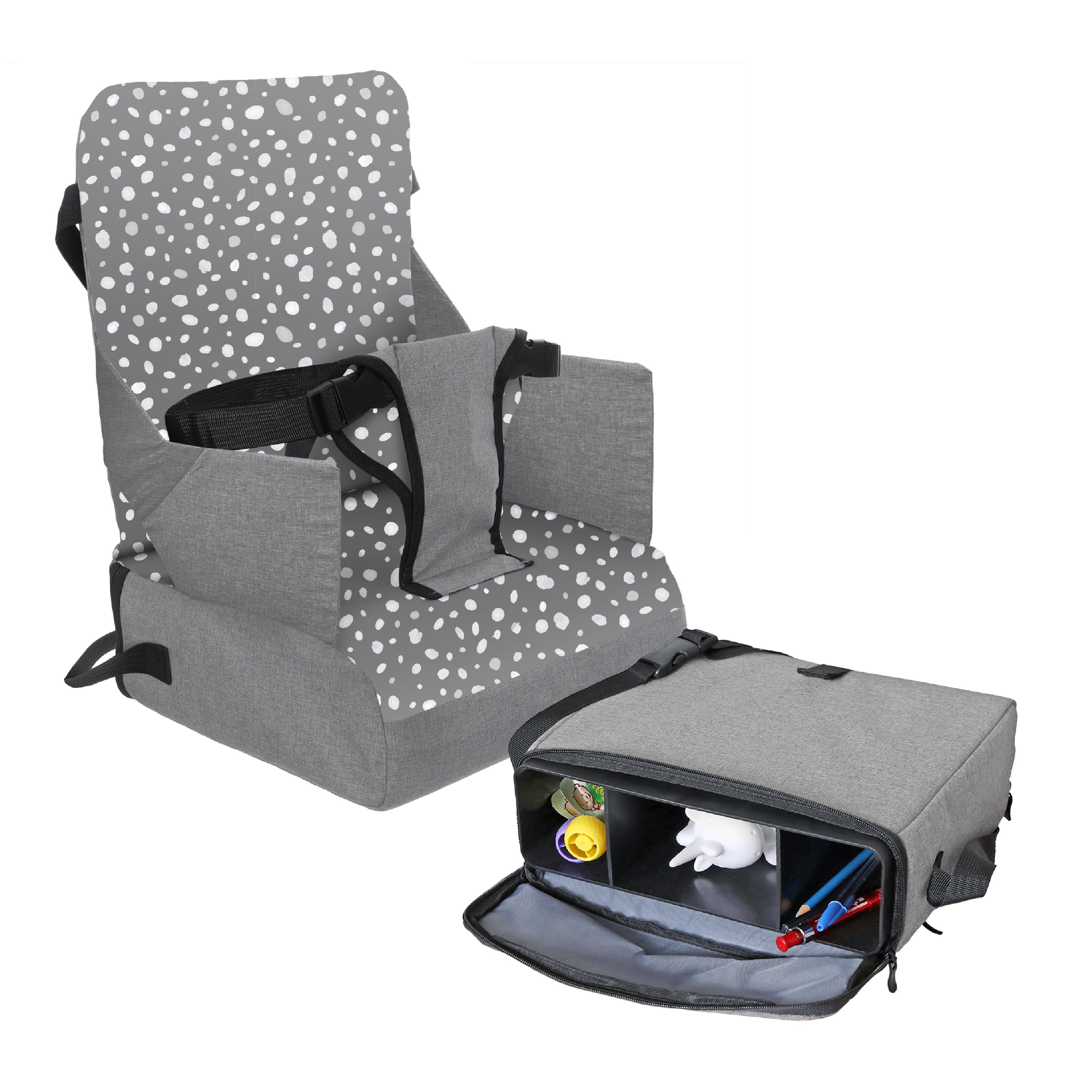 Dreambaby Portable Toddler Booster Seat | Pebble Grey