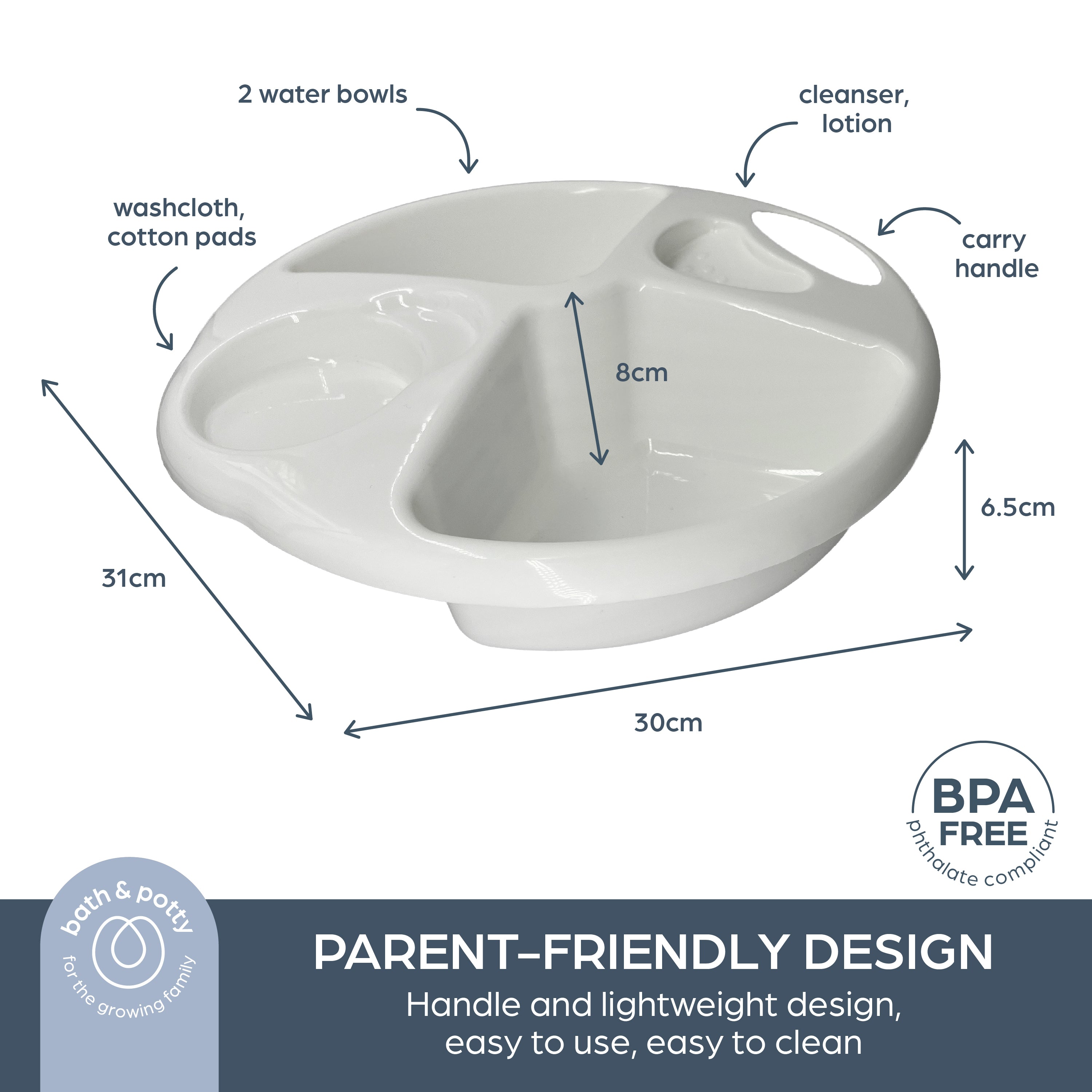 Top 'N Tail Baby Wash Bowl