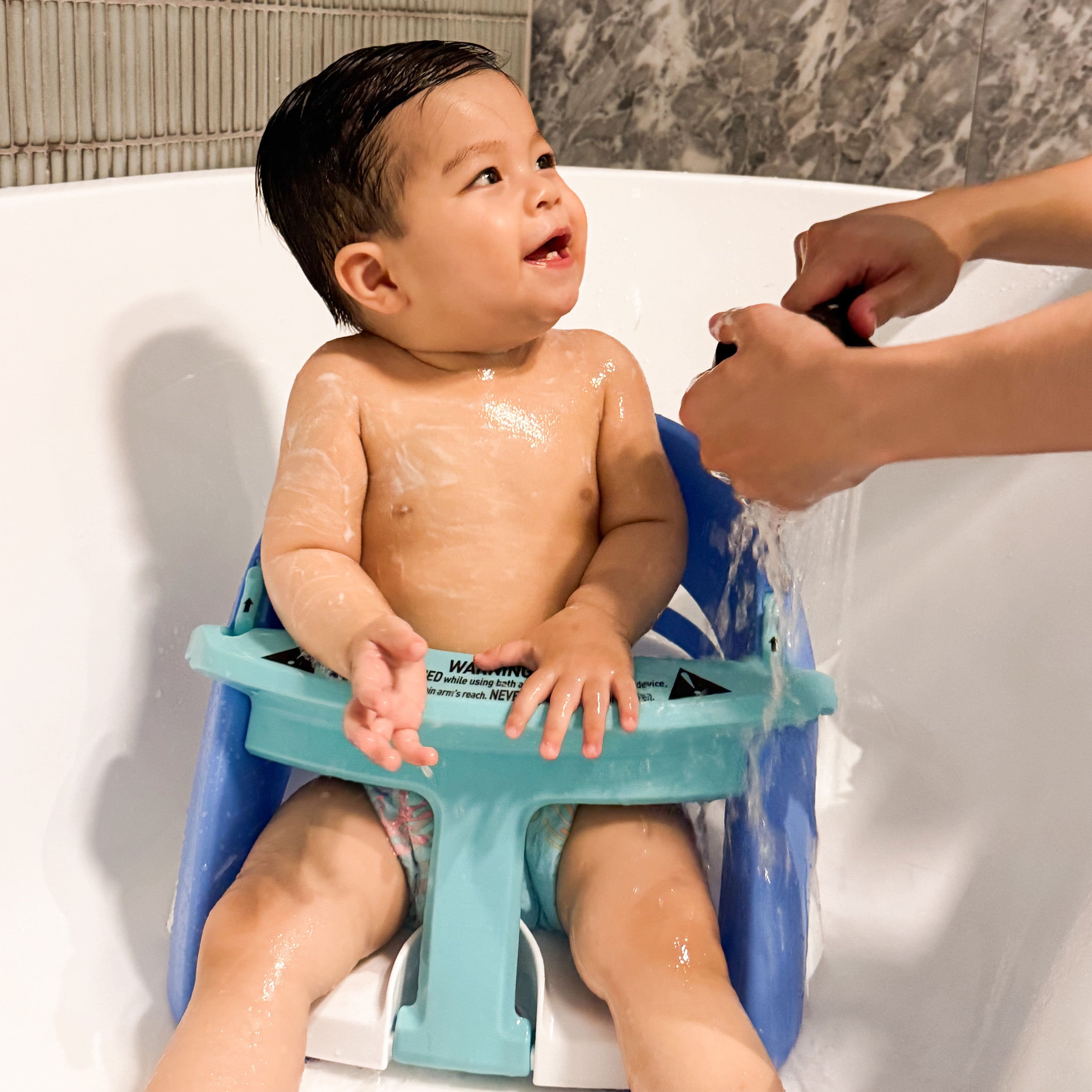 Dreambaby Padded Baby Bath Seat with Water Heat Sensor