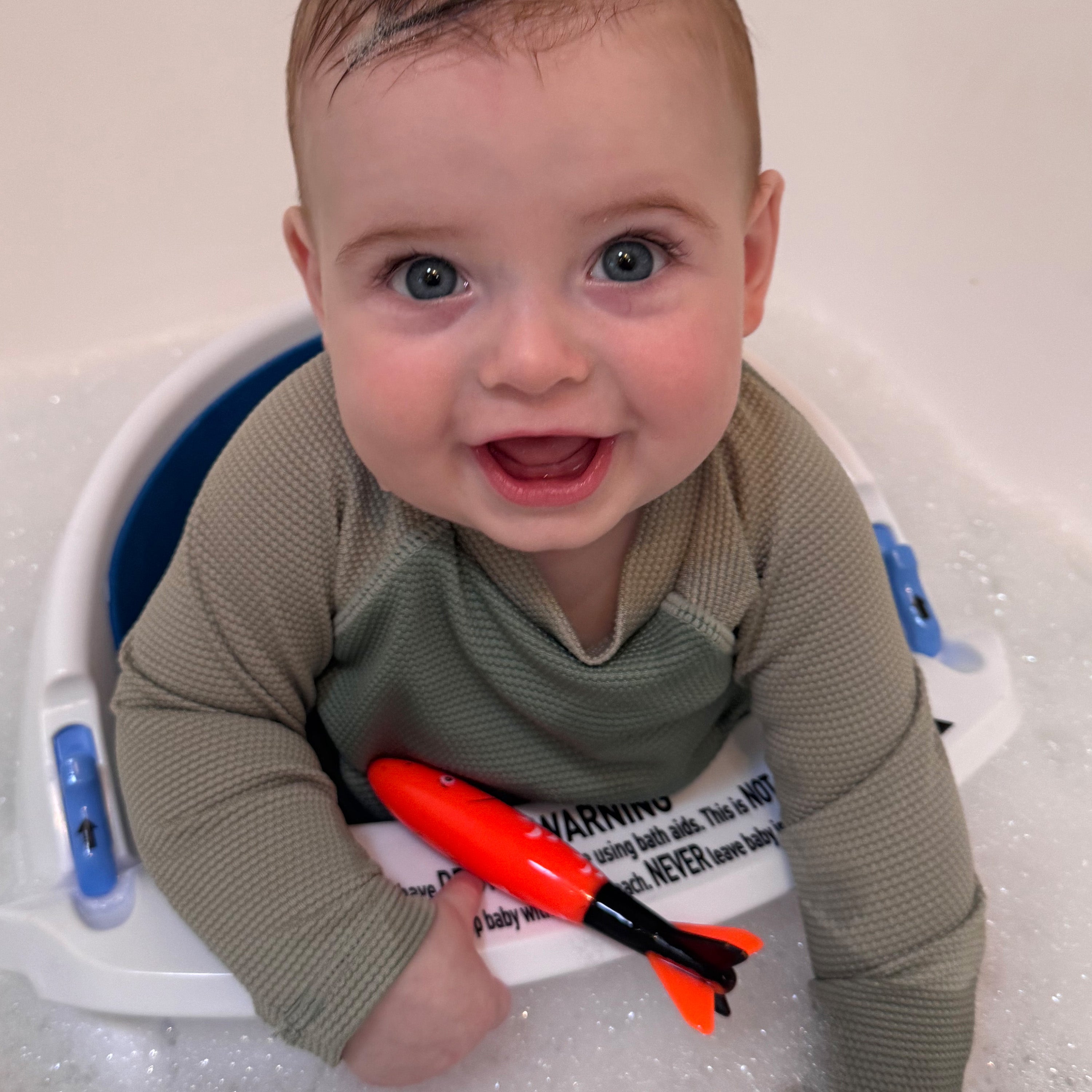 Dreambaby Padded Baby Bath Seat with Water Heat Sensor