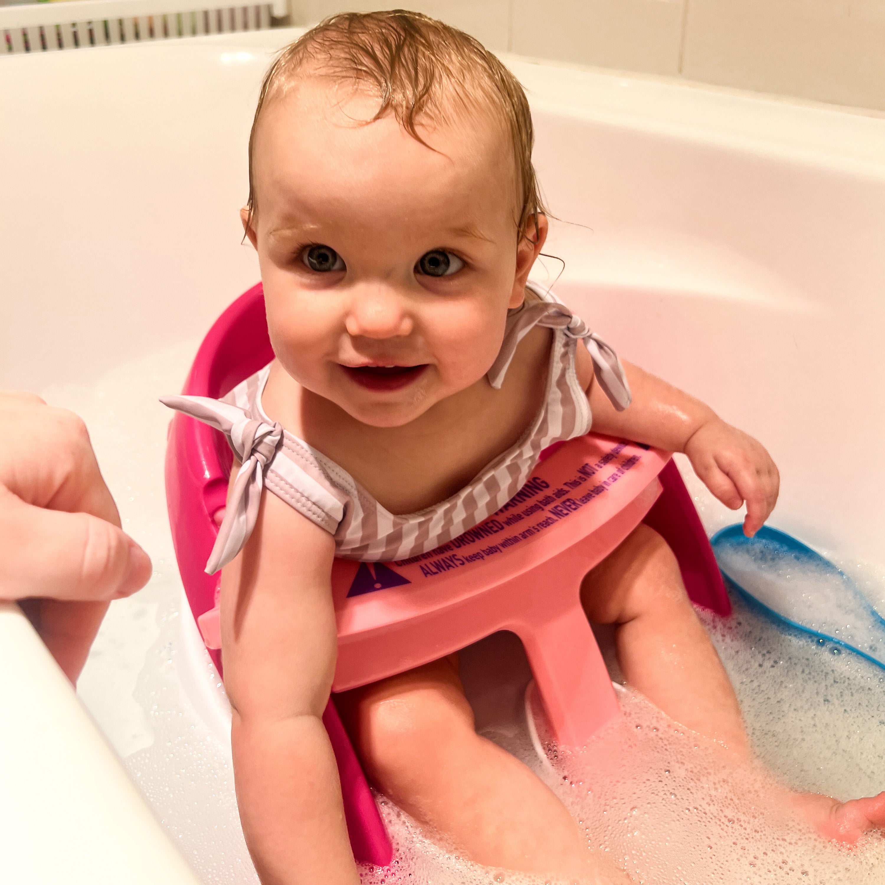 Dreambaby Baby Bath Seat | Non-Slip Suction 5–10 Months | Pink