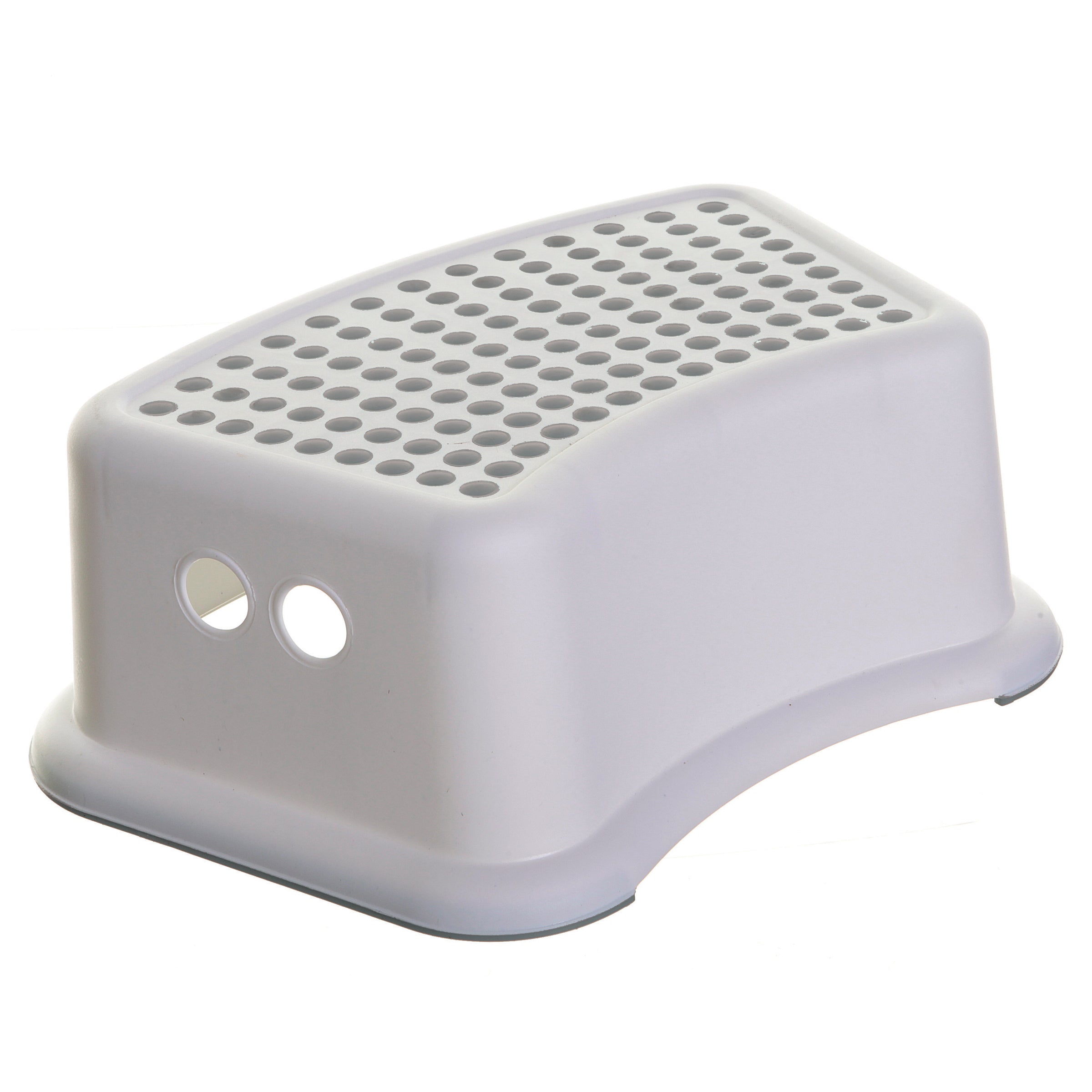 Step Stool Grey Dots