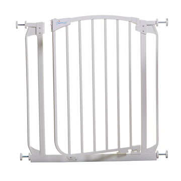 Chelsea 28-32in Auto Close Metal Baby Gate - White