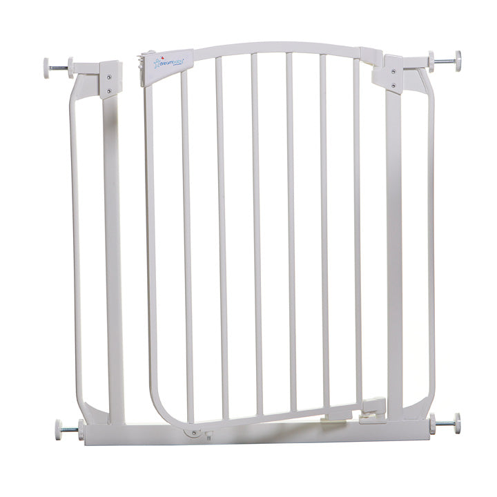 Chelsea 28-32in Auto Close Metal Baby Gate - White