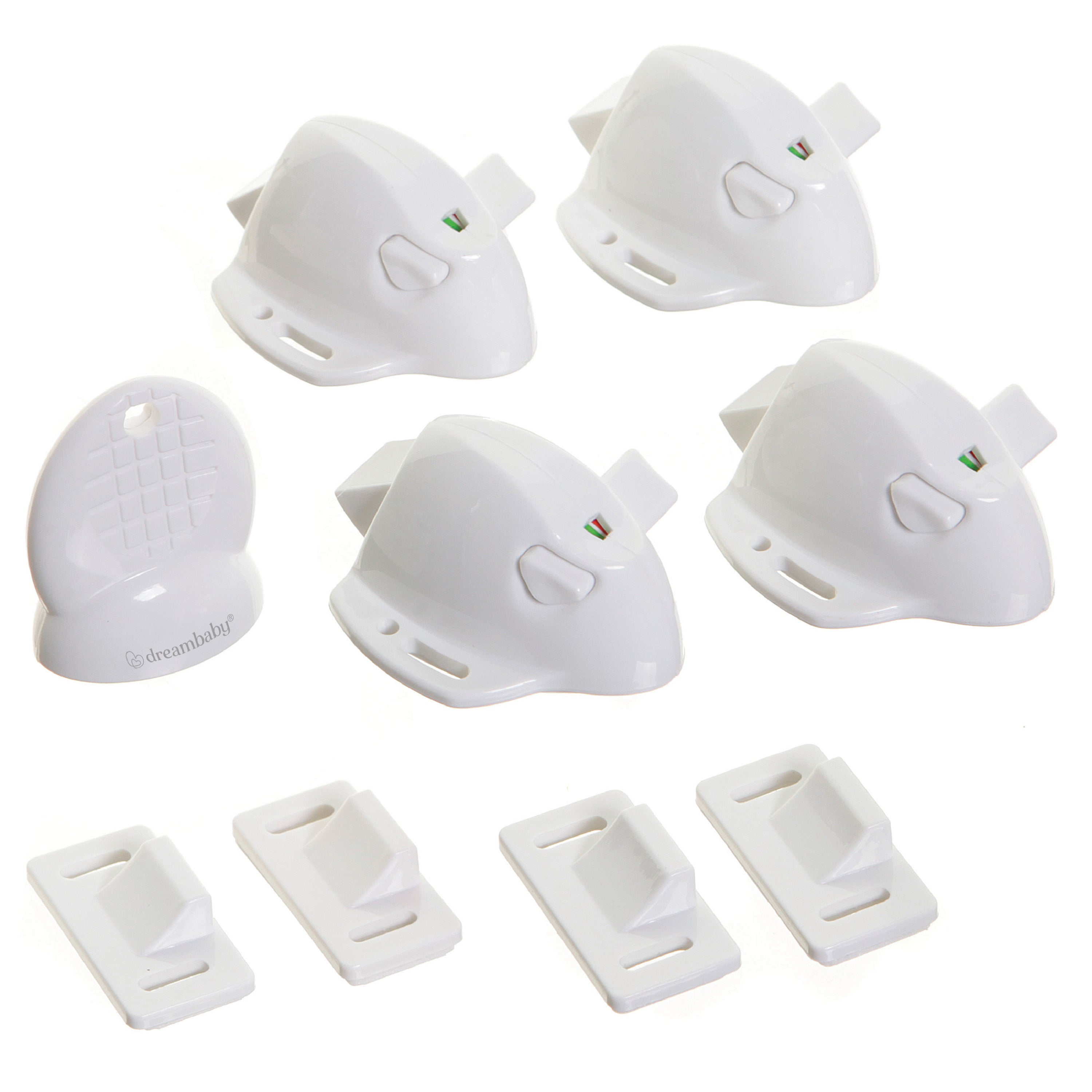 Adhesive Mag Lock 4 Locks 1 Key