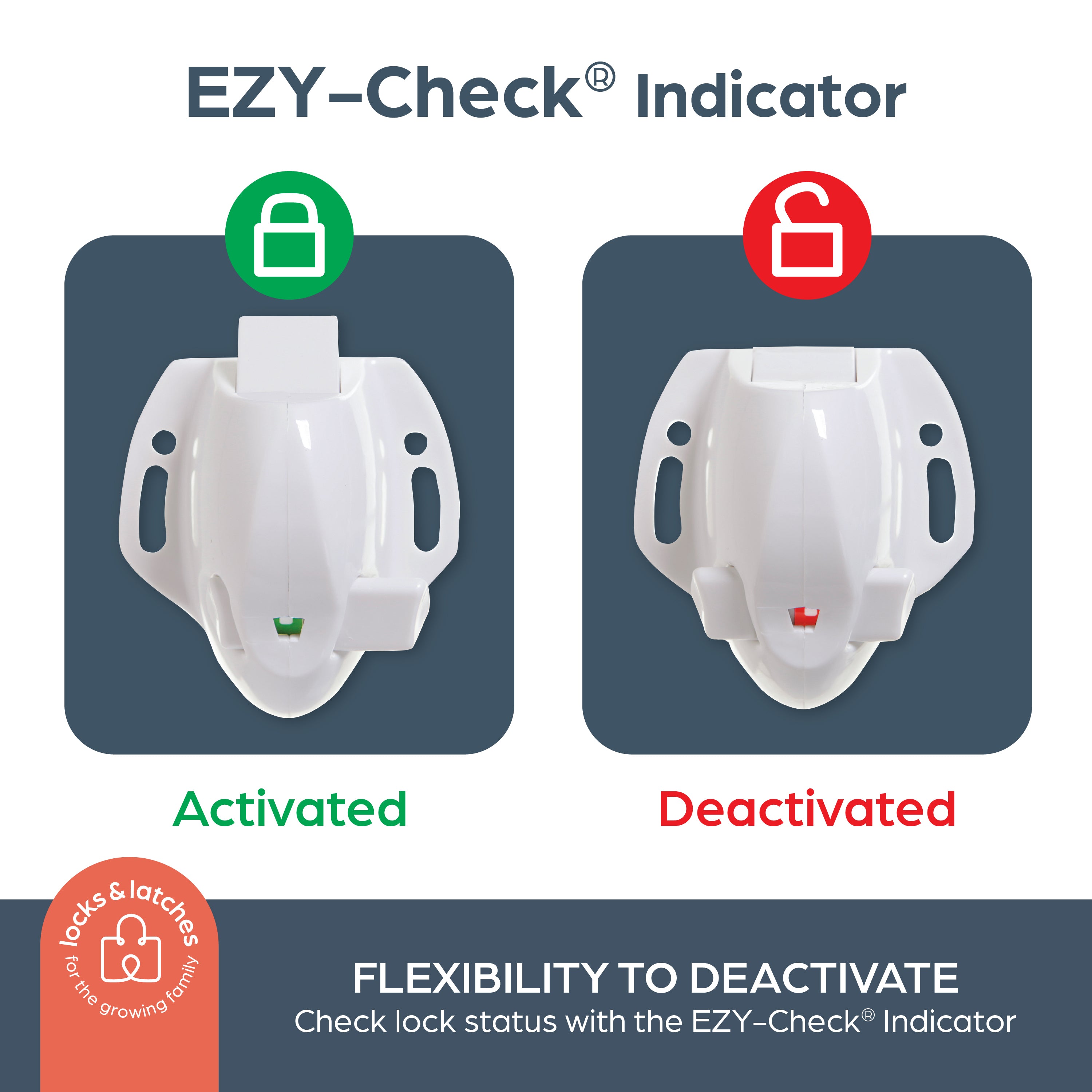 Adhesive Mag Lock¨ 8 Locks & 1 Key
