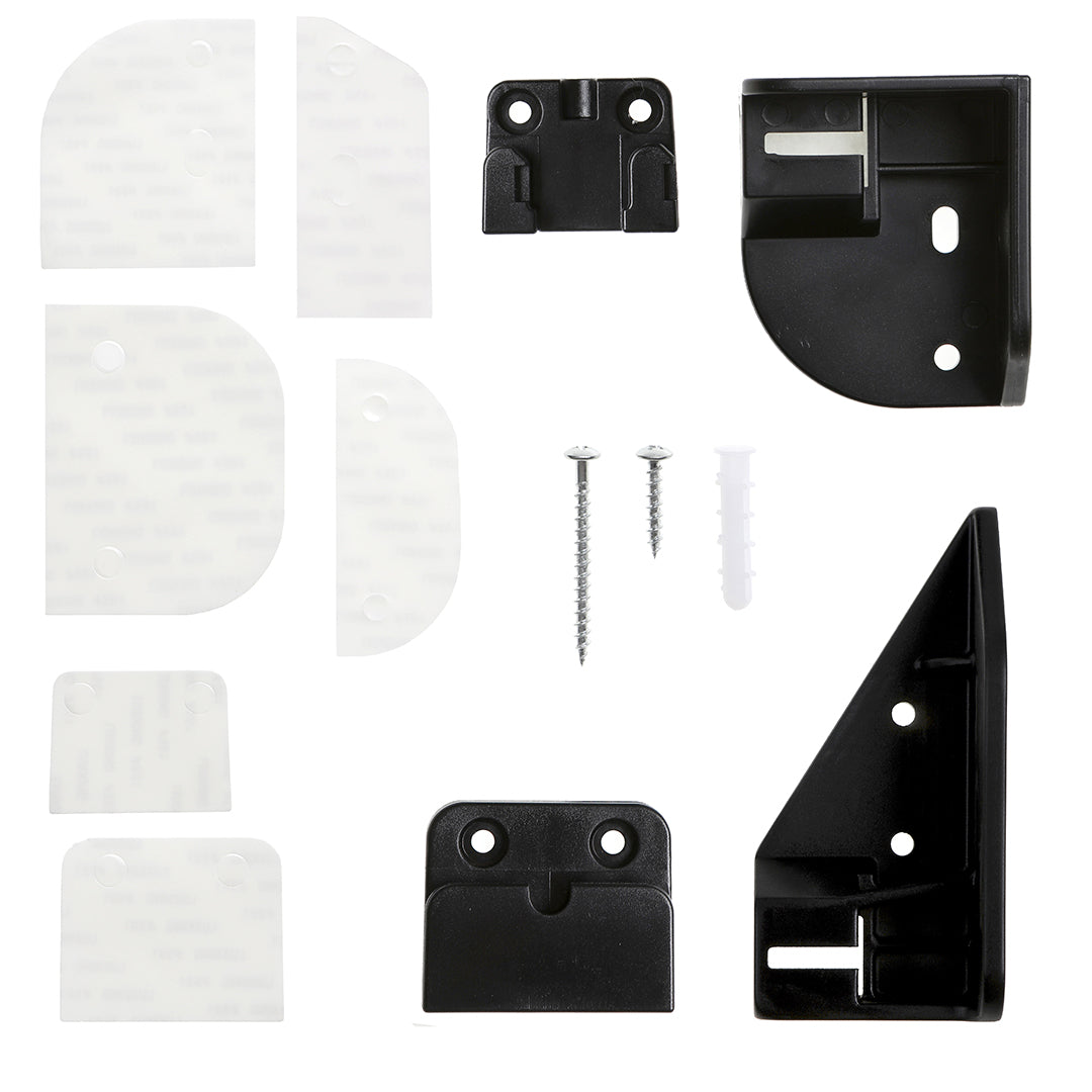 Glide N' Hide Retractable Gate Installation Kit - Black