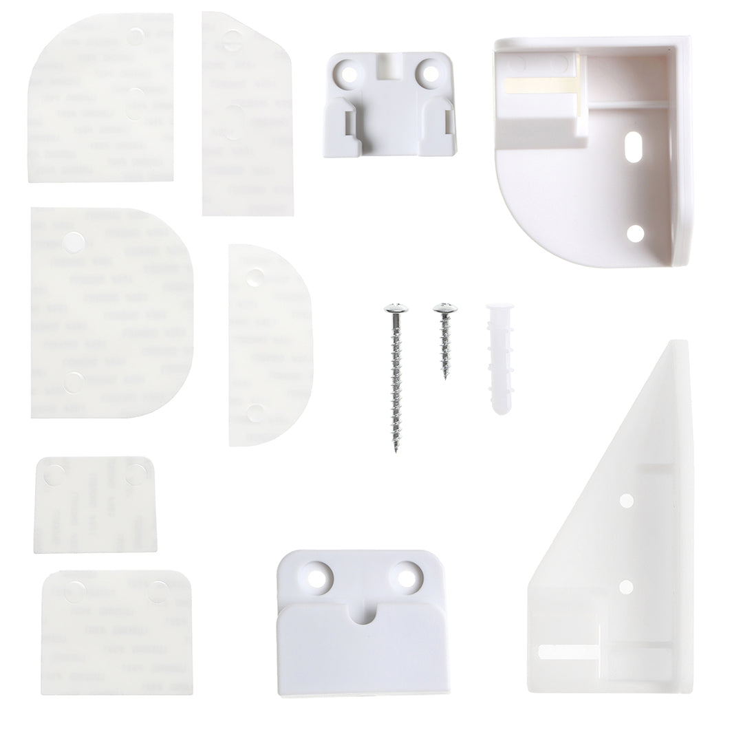 Glide N' Hide Retractable Gate Installation Kit - White