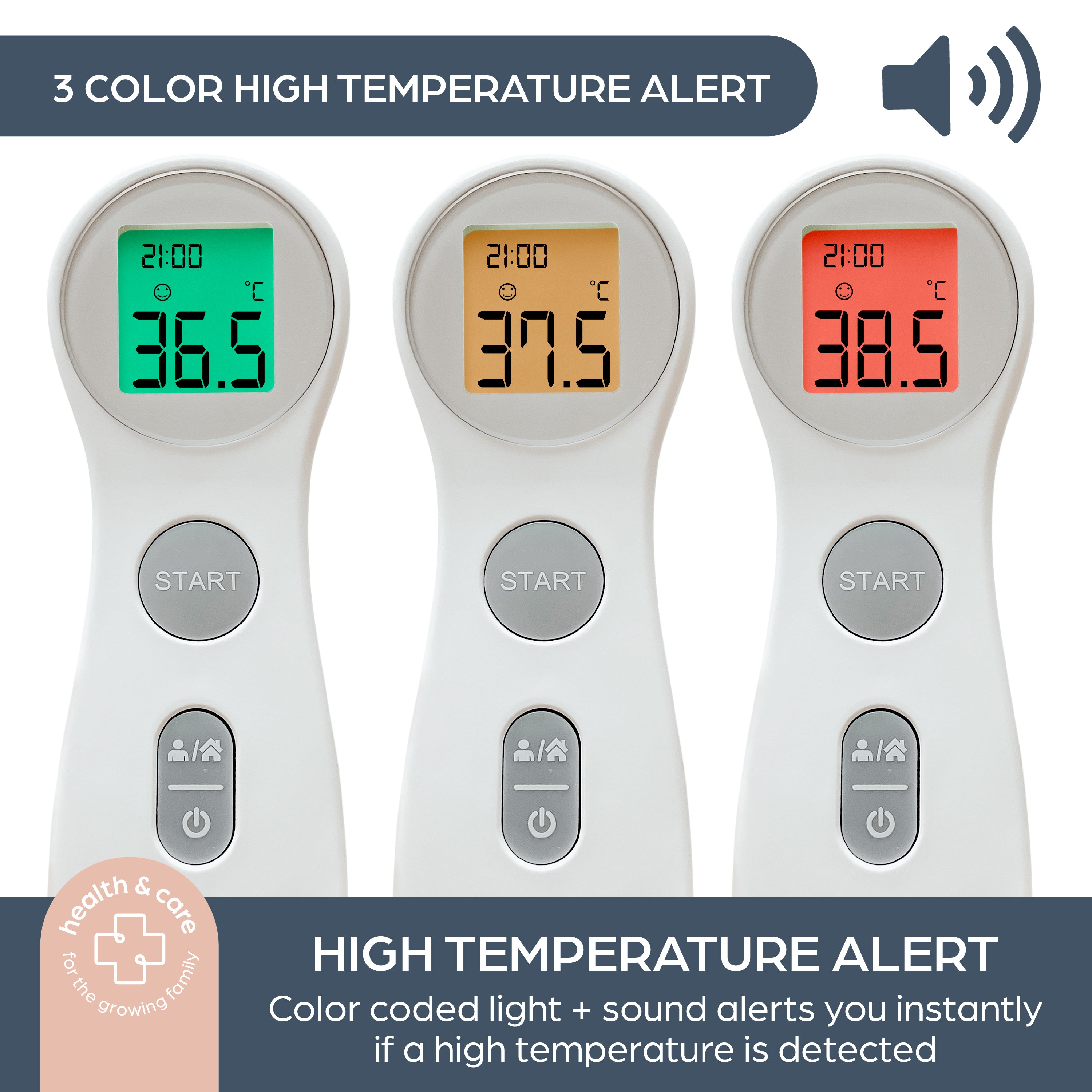 Non-Contact Fever Alert Infrared Forehead Thermometer