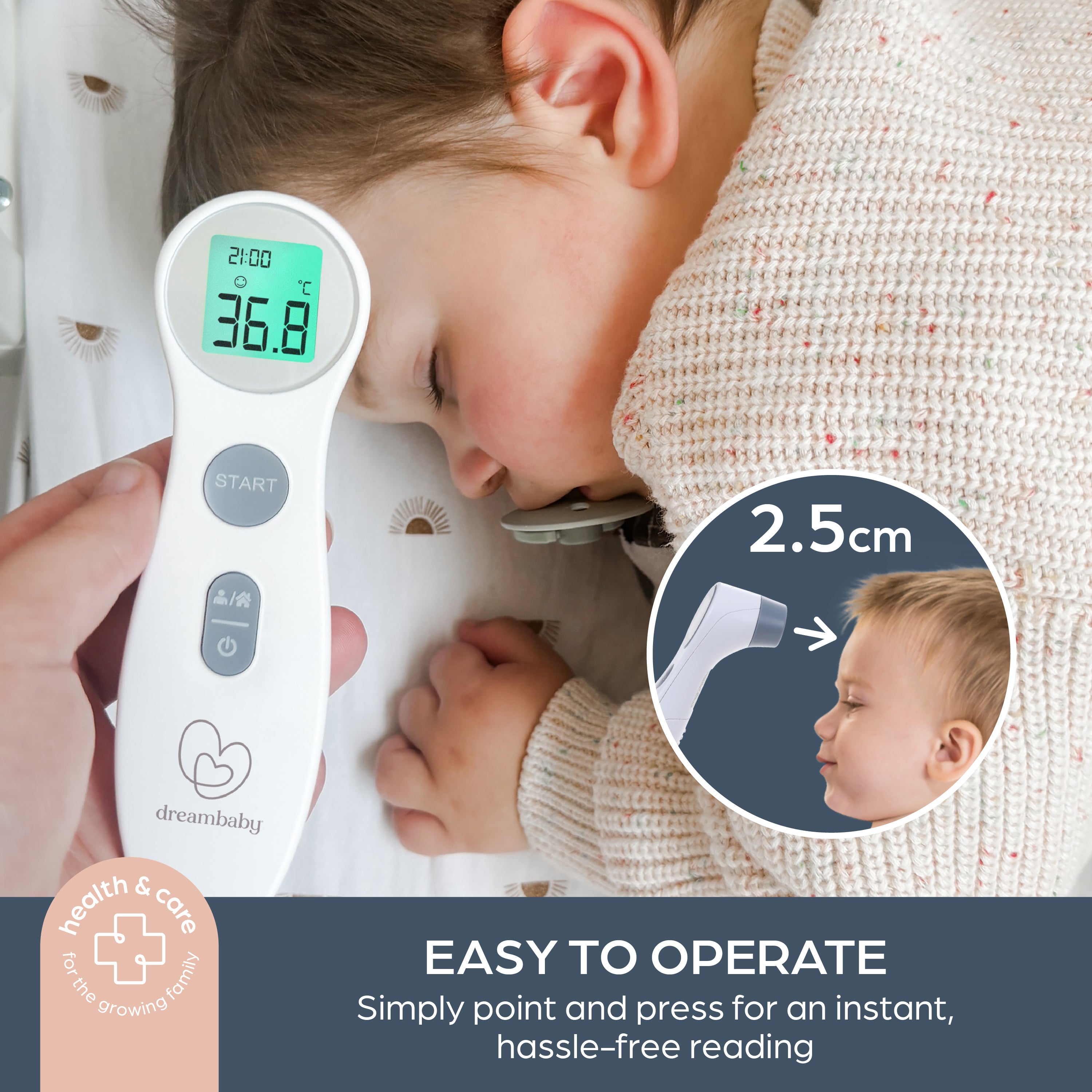Non-Contact Fever Alert Infrared Forehead Thermometer