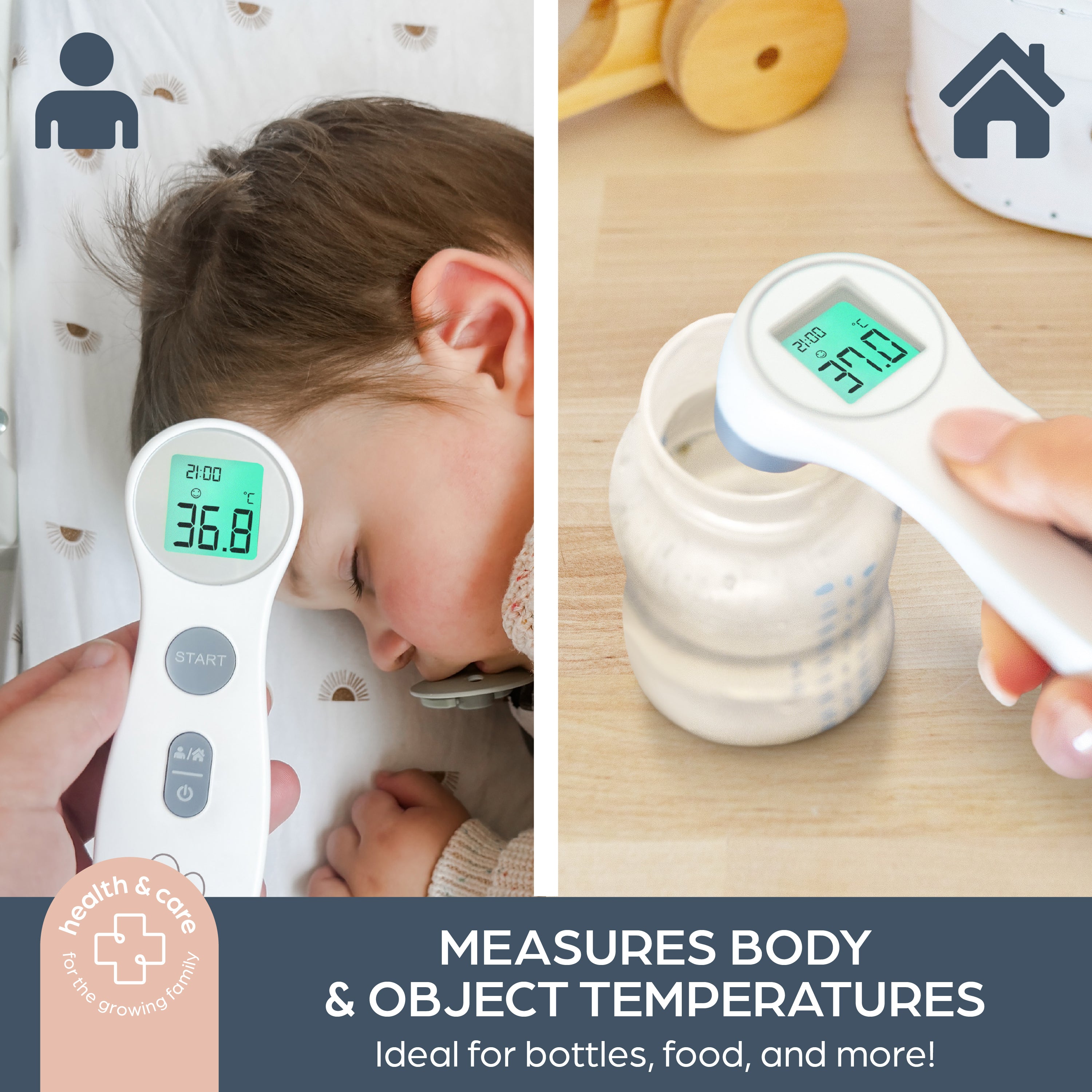 Non-Contact Fever Alert Infrared Forehead Thermometer