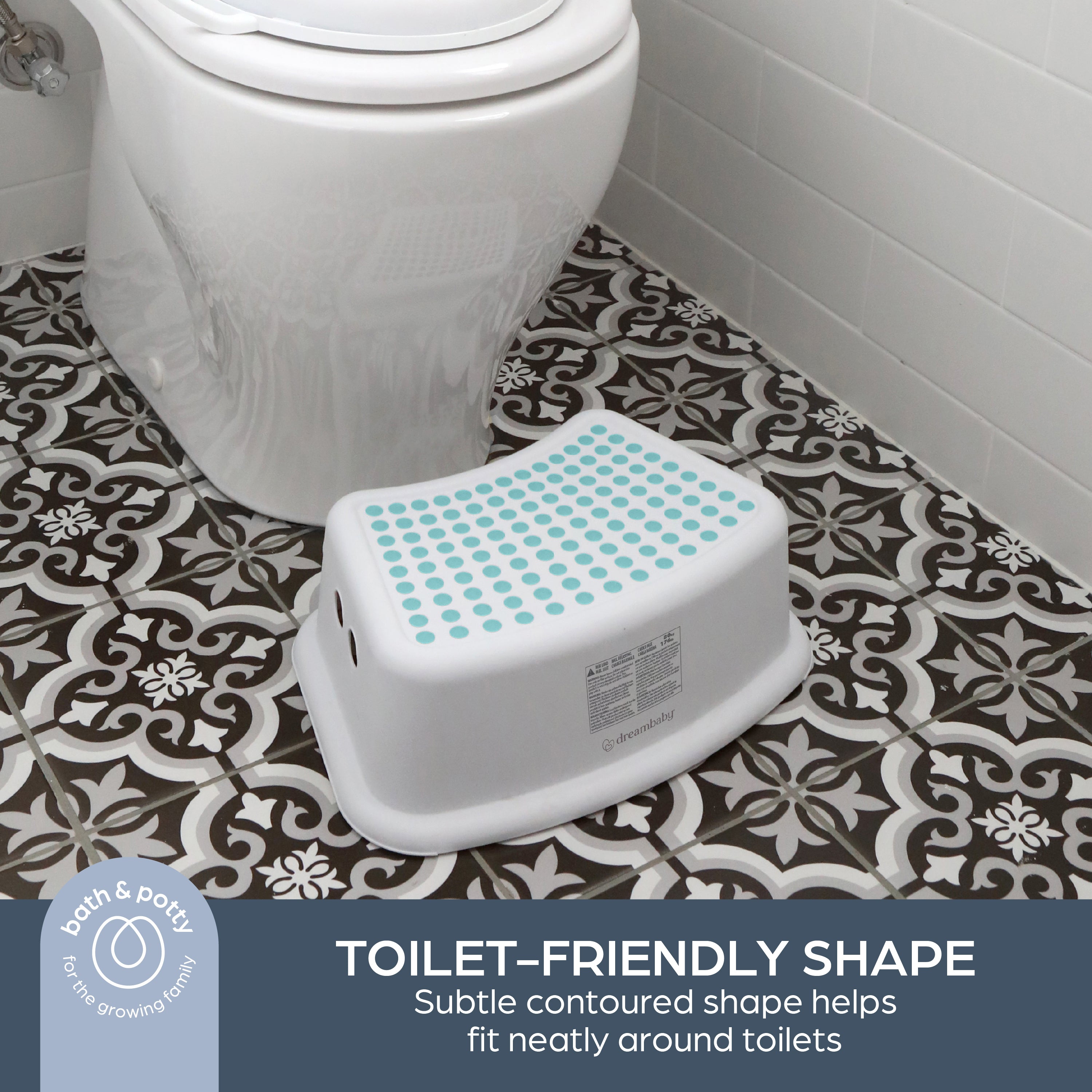 Step Stool - Aqua Dots