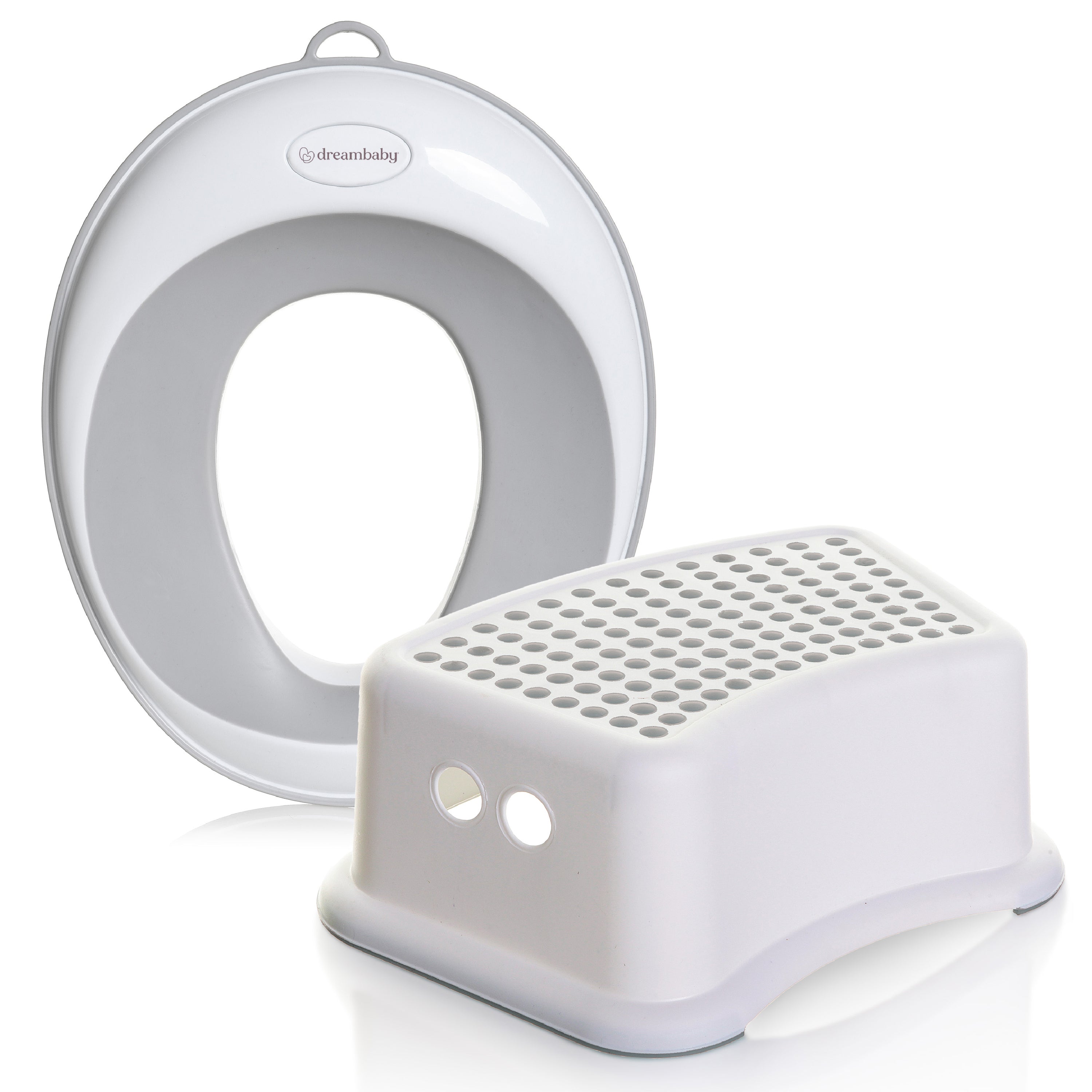 Ezy-Toilet Trainer Seat + Step Stool Grey