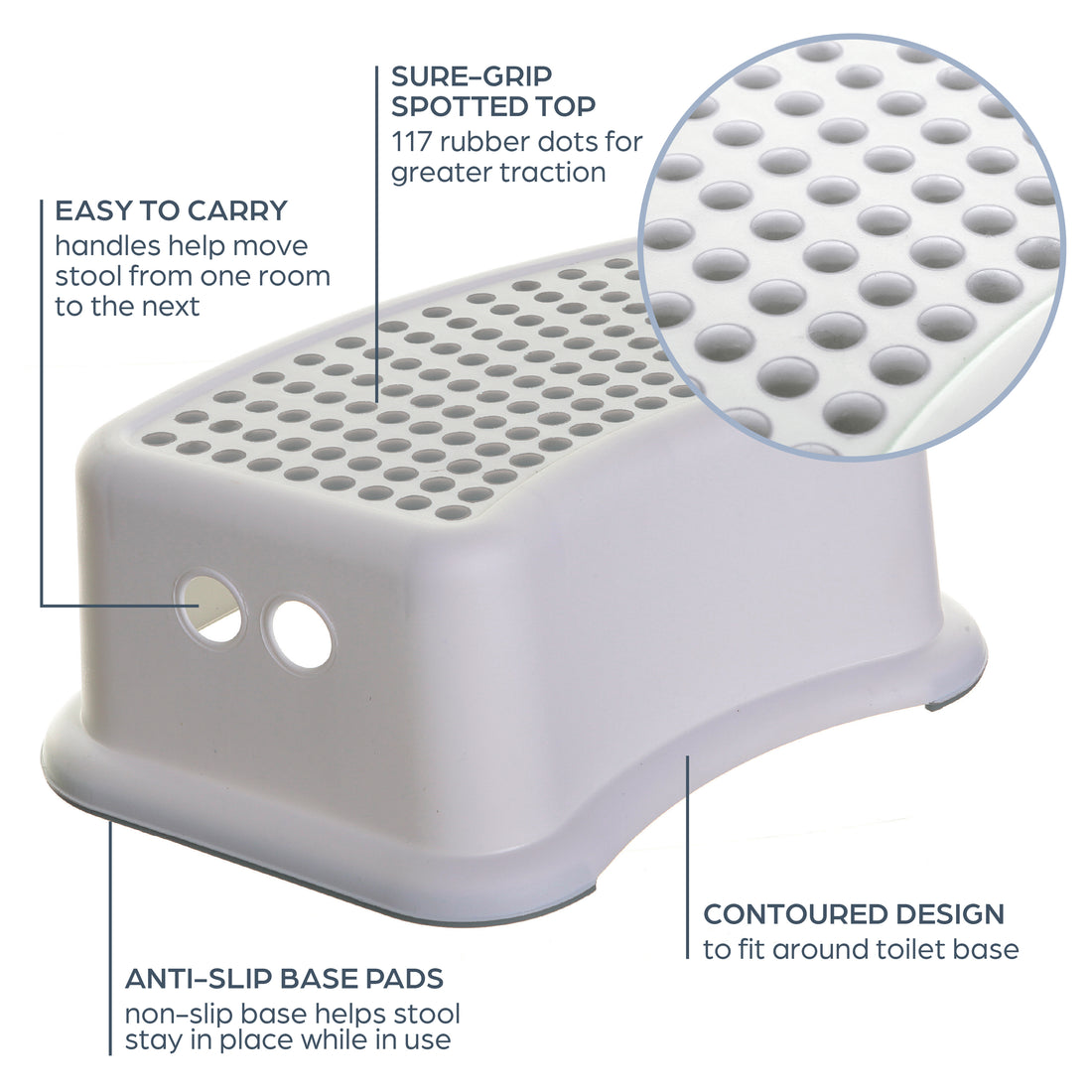 Ezy-Toilet Trainer Seat + Step Stool Grey