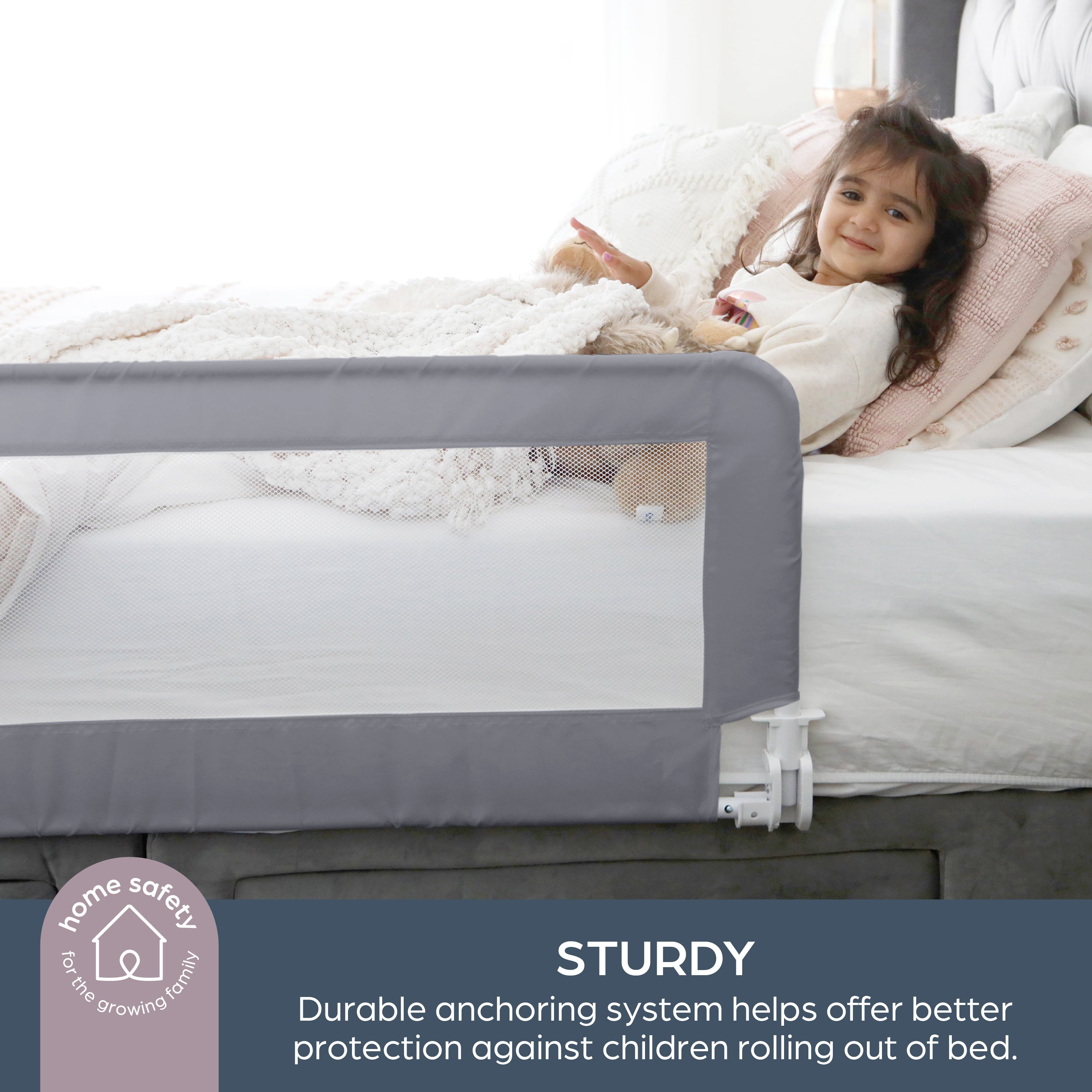 Phoenix Bed Rail - Grey