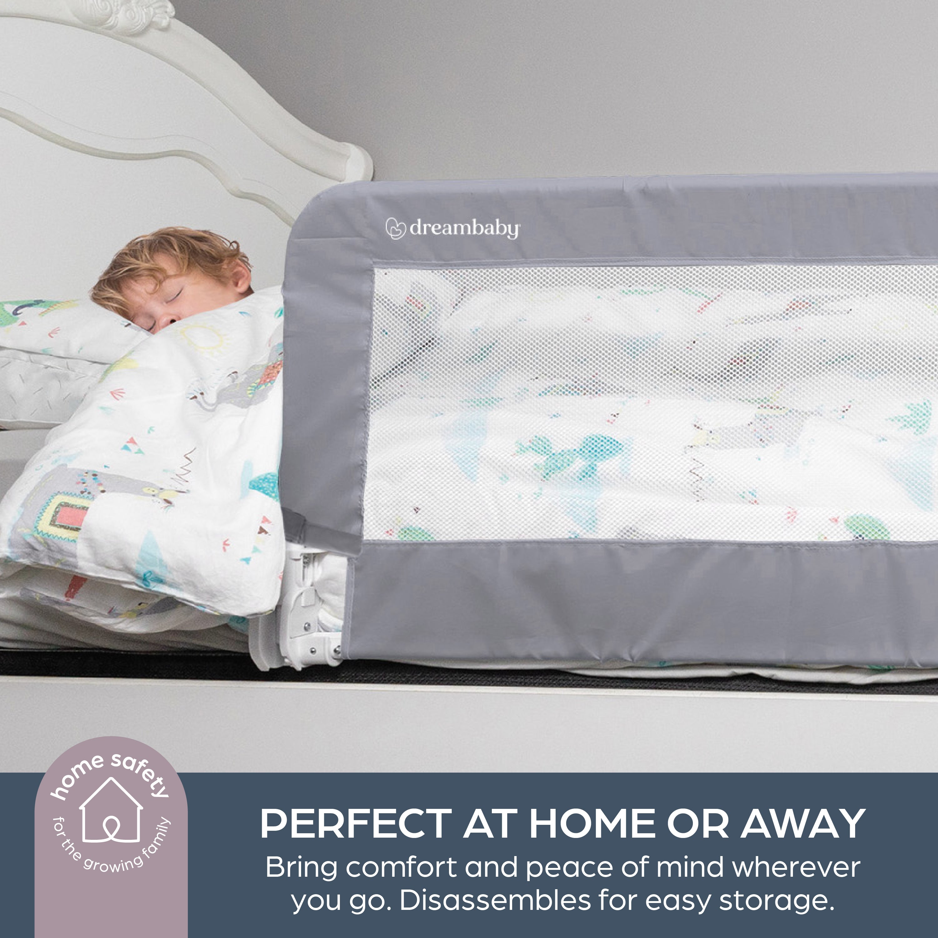 Phoenix Bed Rail - Grey