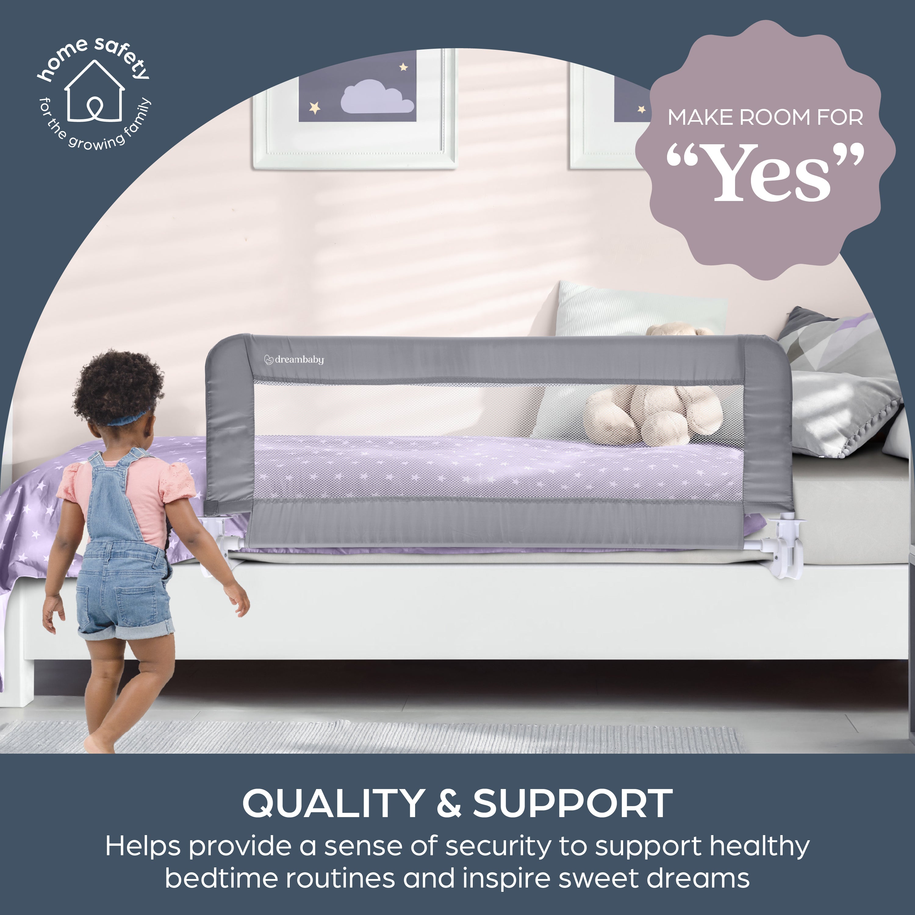 Phoenix Bed Rail - Grey