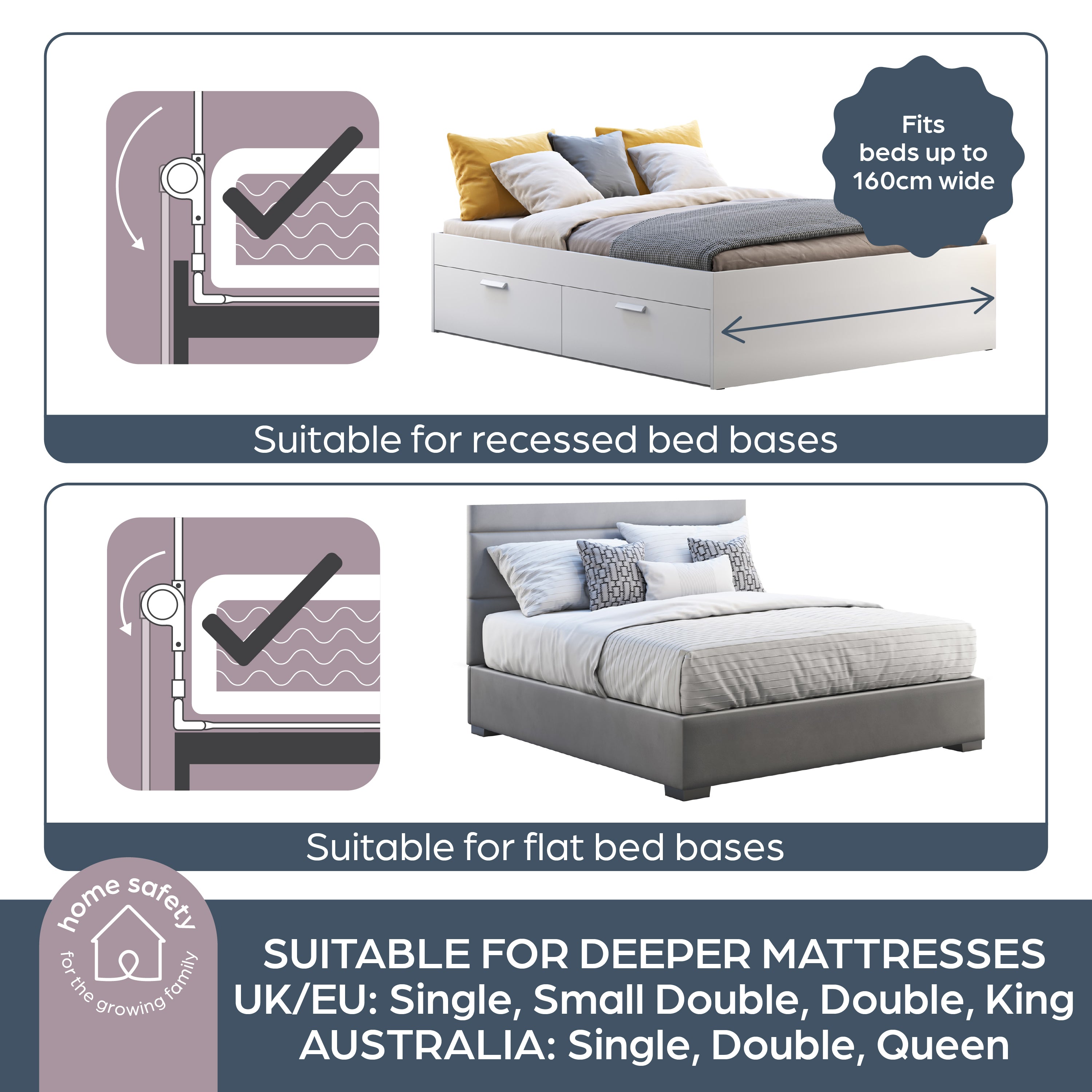 Maggie Bed Rail - White