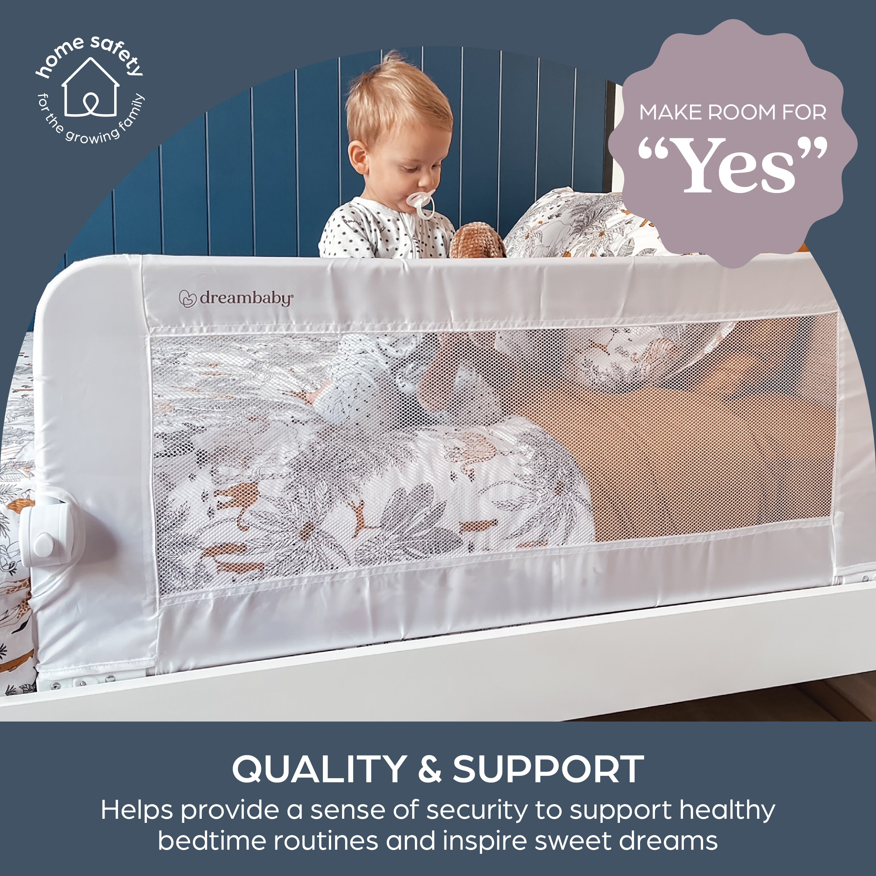 Maggie Bed Rail - White