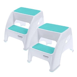 Toddler & Me™ 2 Step Stool, Aqua